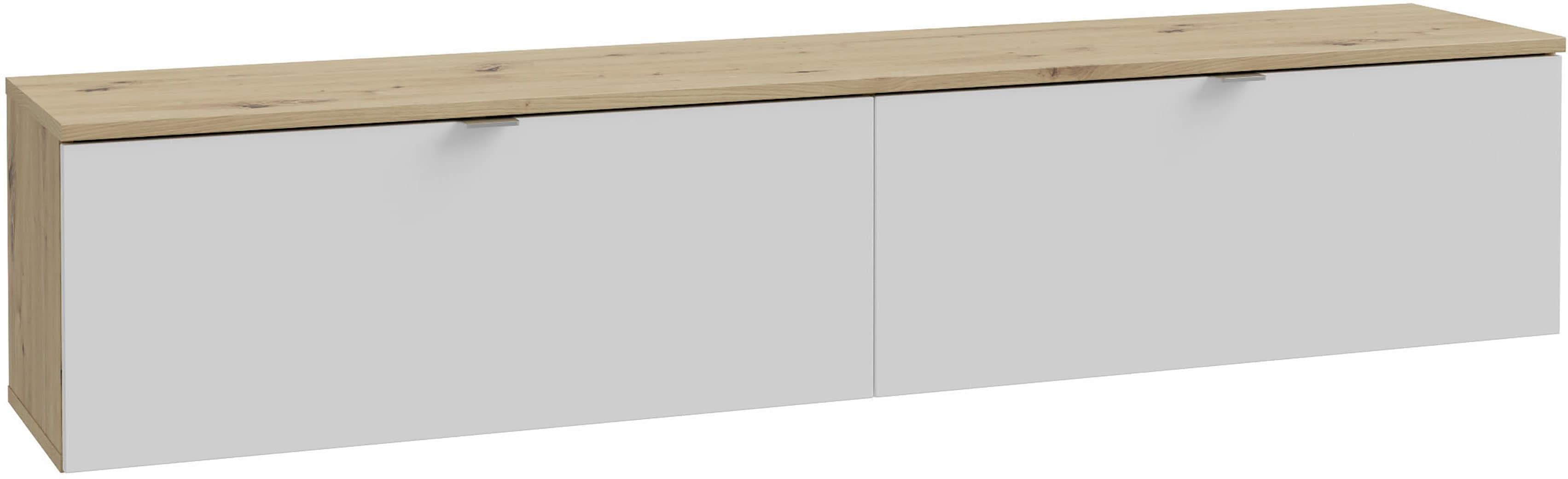 FORTE Lowboard Libertad TV-Schrank Artisan Eiche Weiß