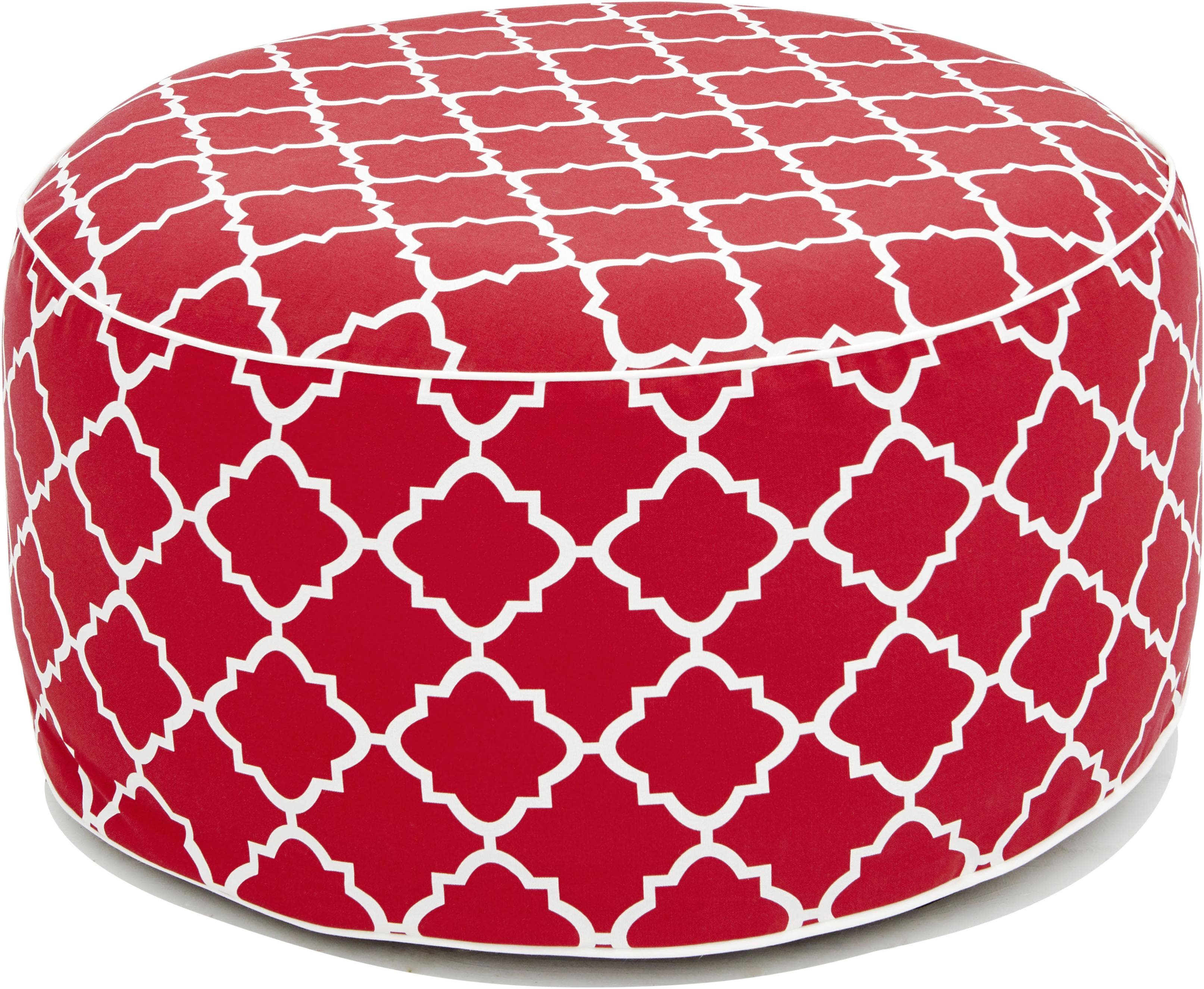 Jahnke AIR SIT Hocker aufblasbar Rot Mosaic Indoor Outdoor