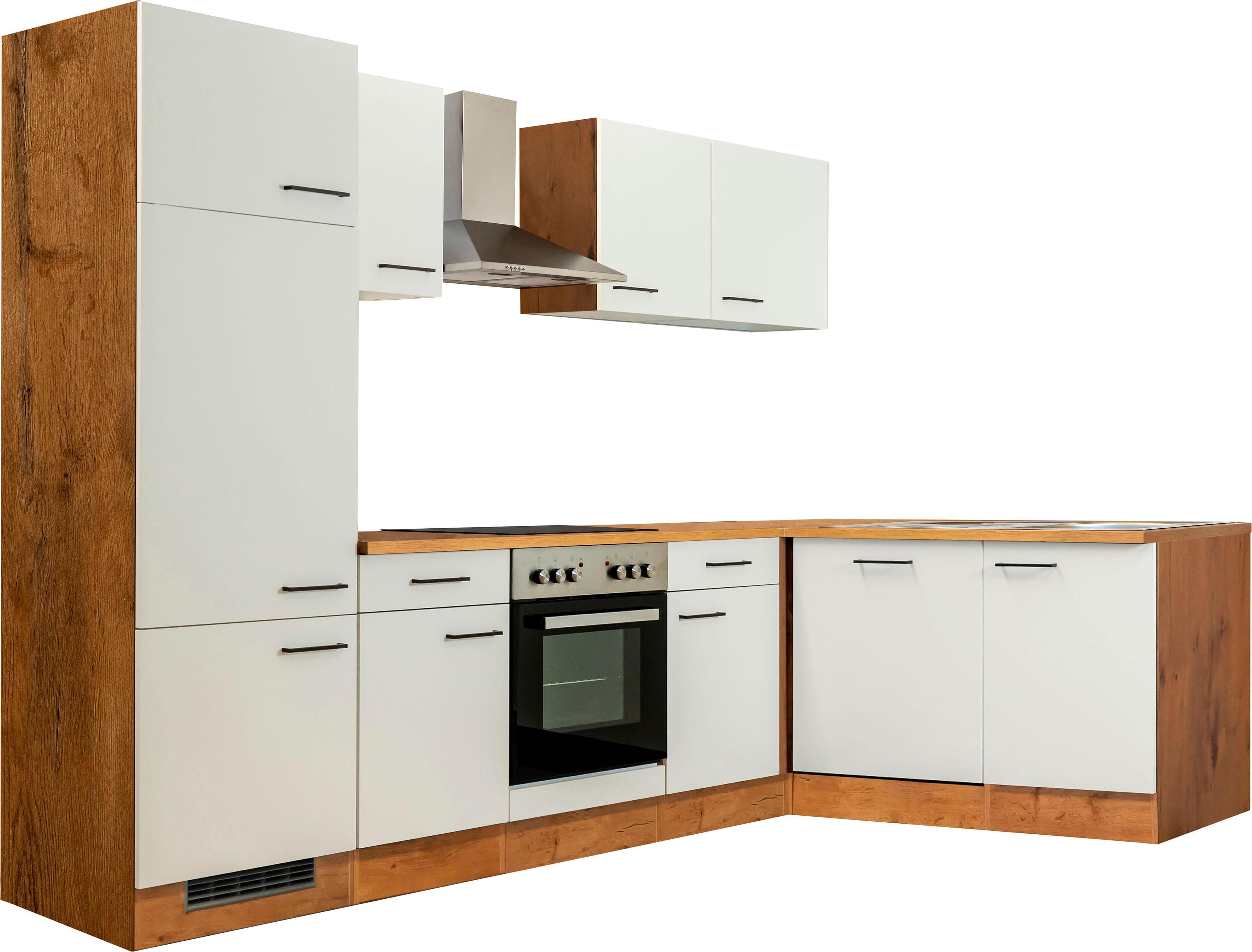 FLEX-WELL Vintea Küchenzeile 280 cm mit E-Geräten