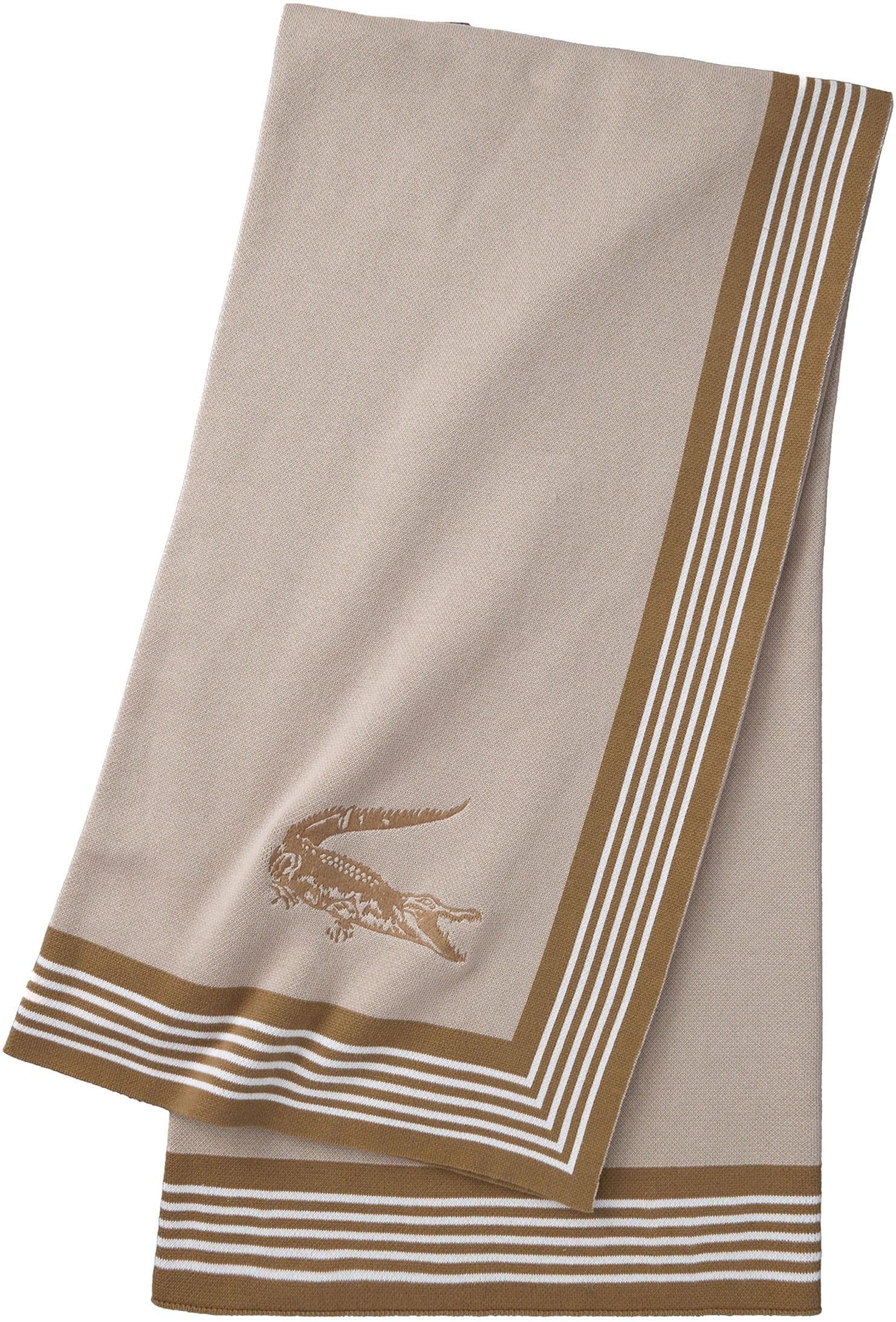Lacoste Plaid LFRAME Beige Baumwolle Jacquard