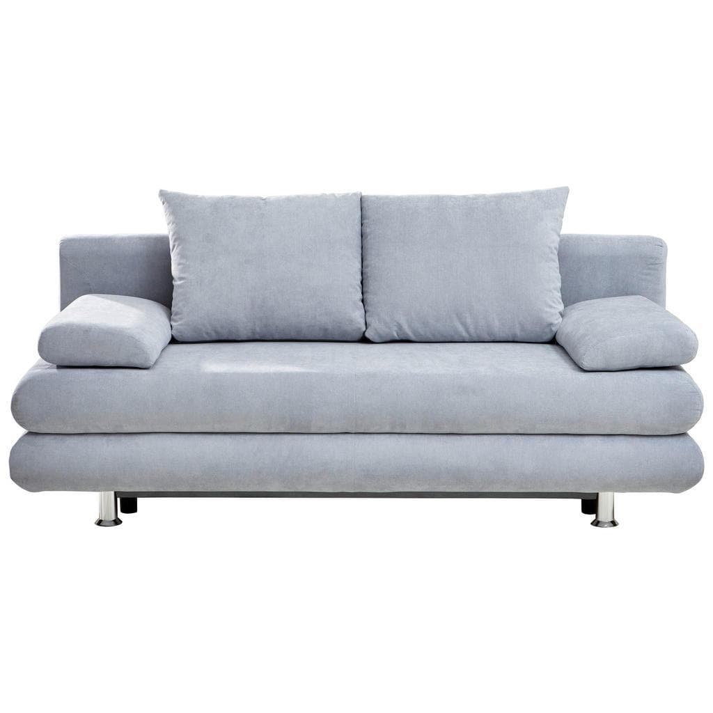Carryhome Schlafsofa Hellblau 2-Sitzer mit Liegefunktion