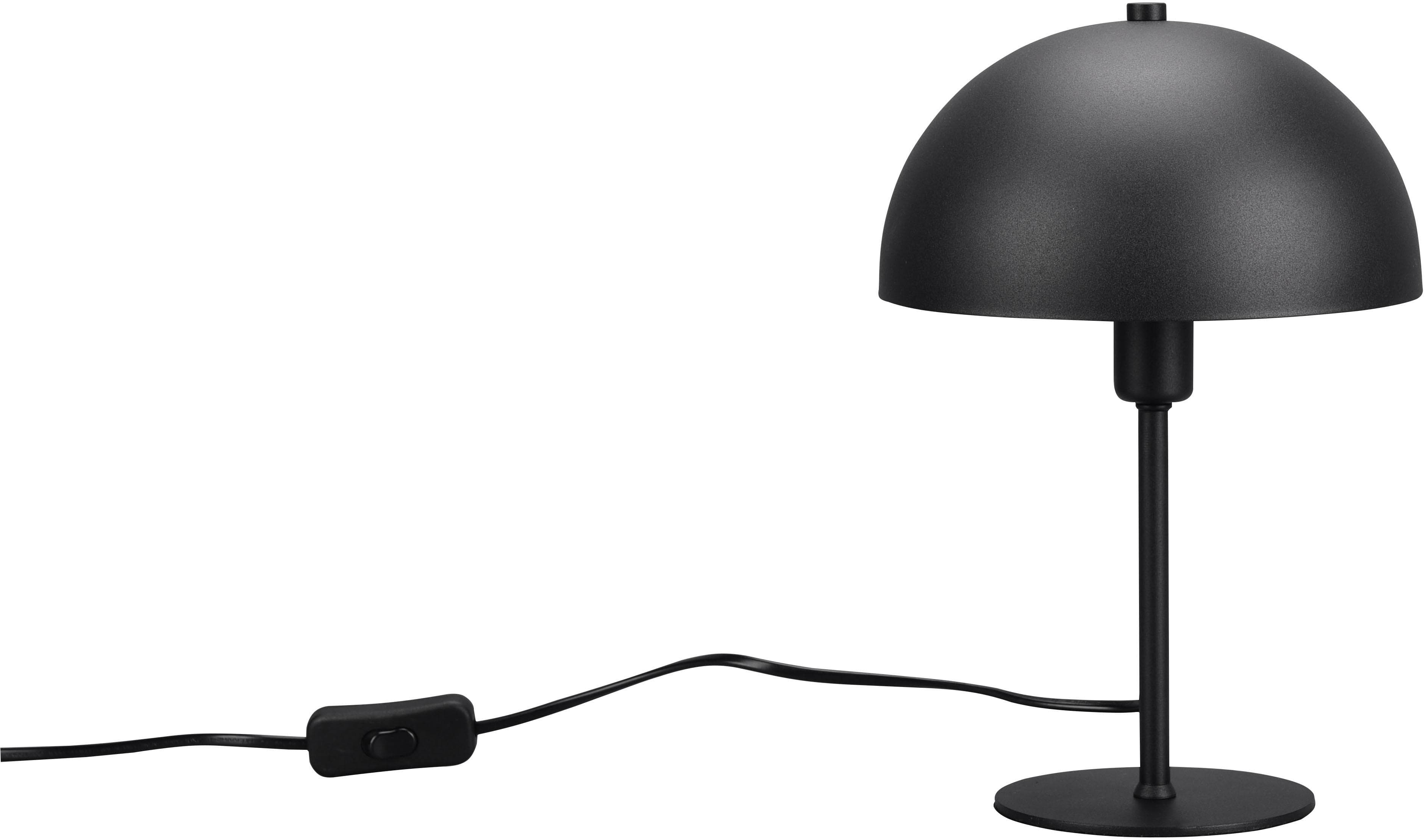 MY HOME MANON Schreibtischlampe Pilzform Schwarz-Gold