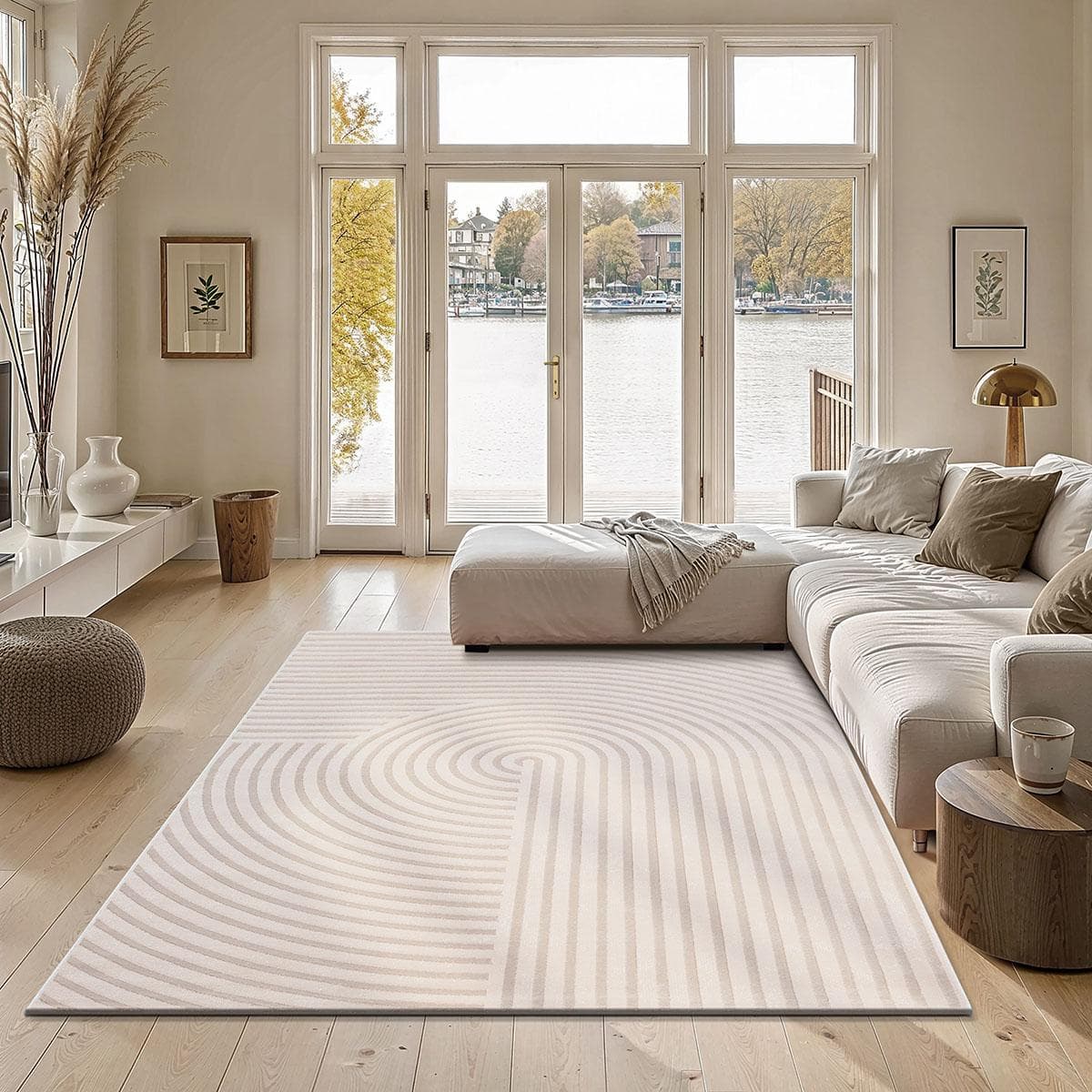 THE CARPET Teppich Knight Beige Modern 3D Design