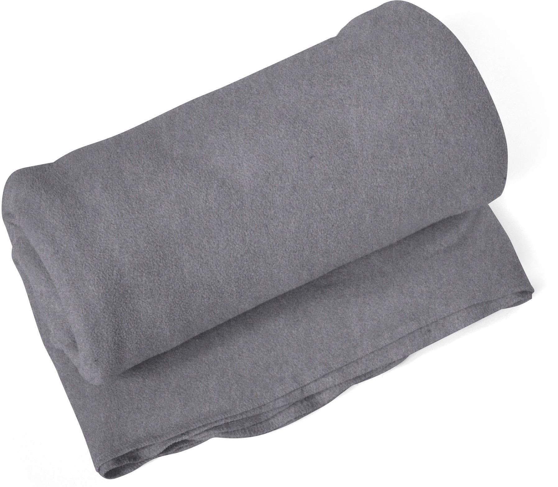 SETEX Wohndecke Melange Dunkelgrau Baumwolle Polyester Kuscheldecke