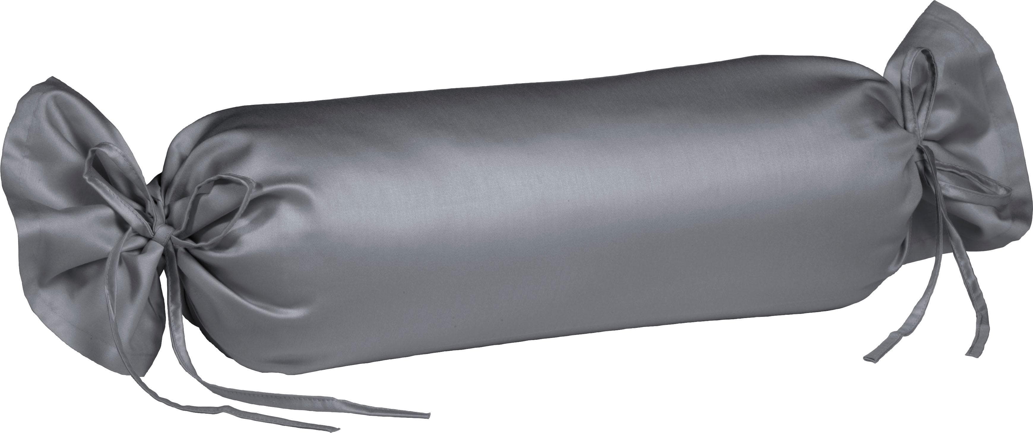 Fleuresse Nackenrollenbezug Colours Grau Mako Satin