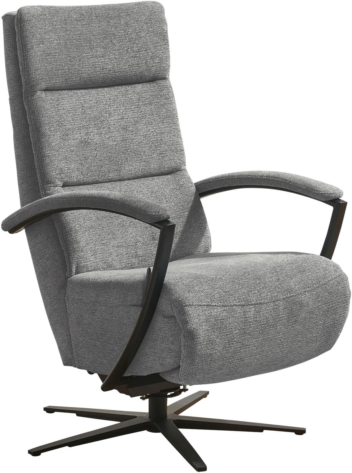 Relaxsessel DIE PLANBAR Cyber Grau mit Relaxfunktion und Drehfunktion