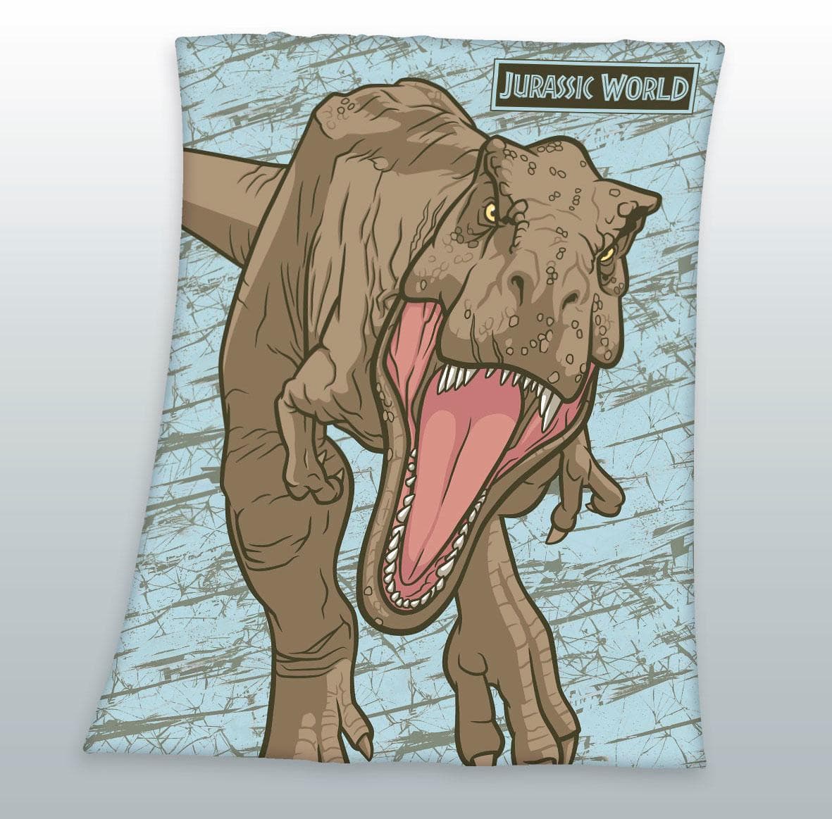 Kinderdecke Jurassic World Bunt Fleece Wohndecke