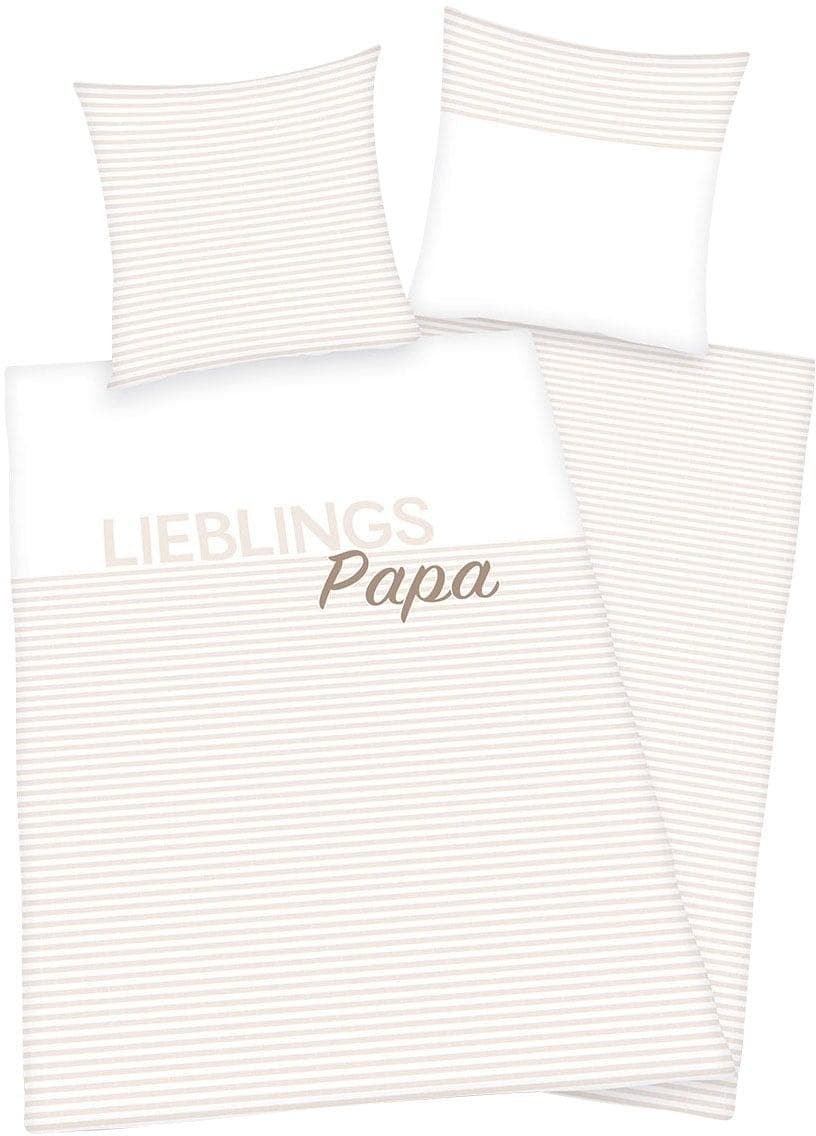 Herding Lieblings-Papa Bettwäsche-Set Baumwolle