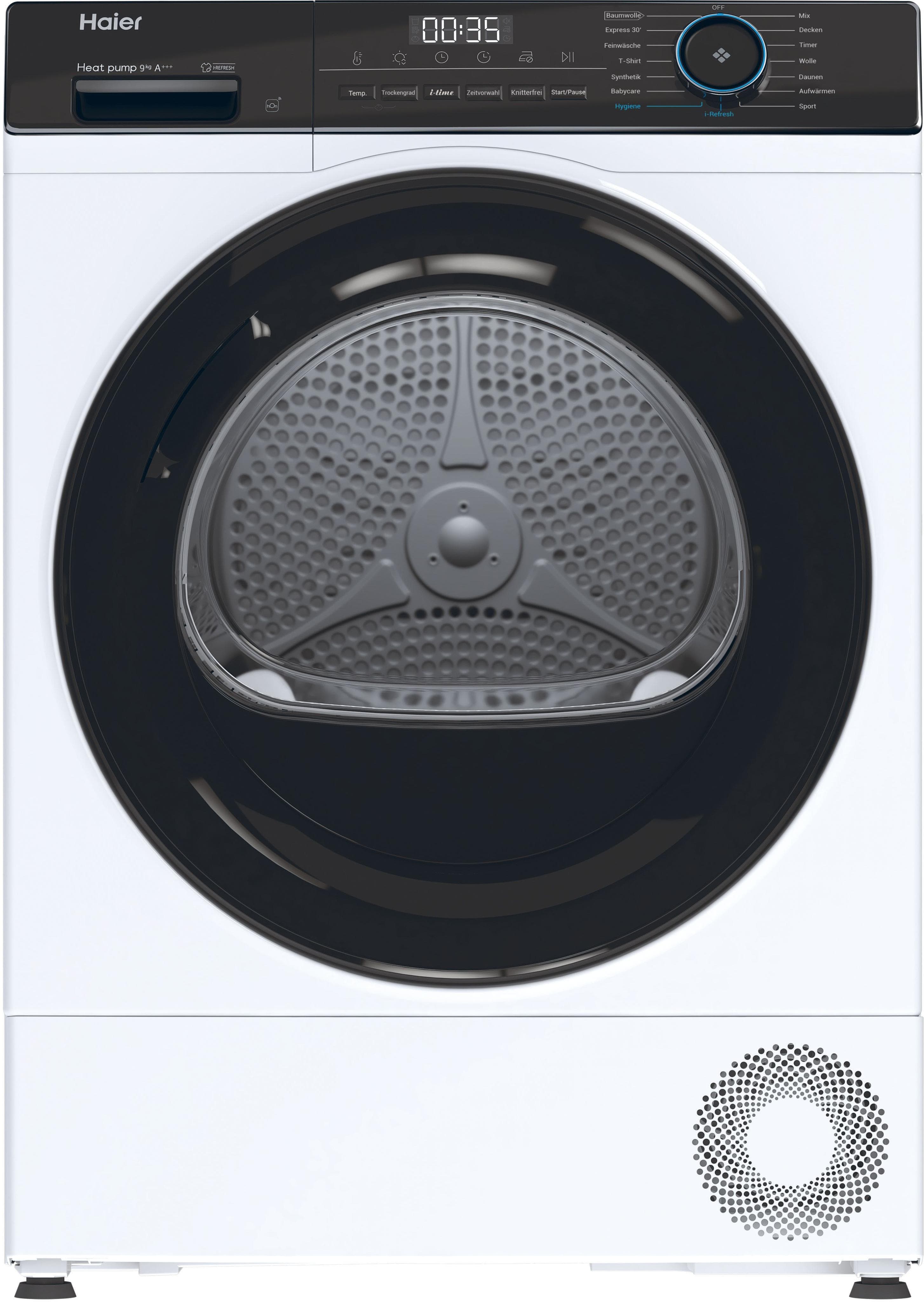 HAIER Wärmepumpentrockner HD91-A3939E 9 kg i-Refresh-Dampfprogramm