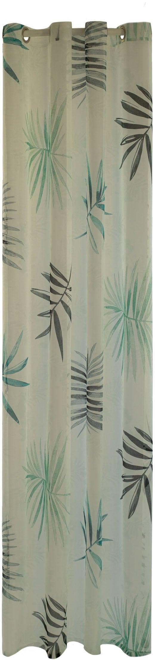 HOMING Gardine Jane Grün Floral Blumen