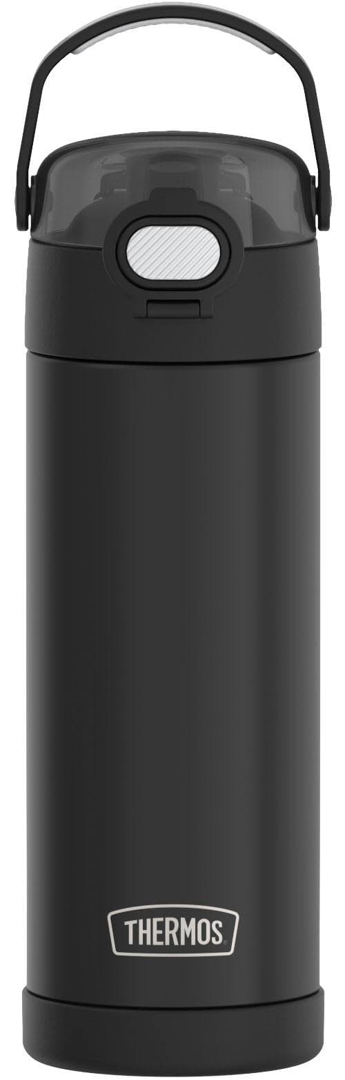 THERMOS FUNTAINER Isolierflasche 0,47l Schwarz mit Push Button