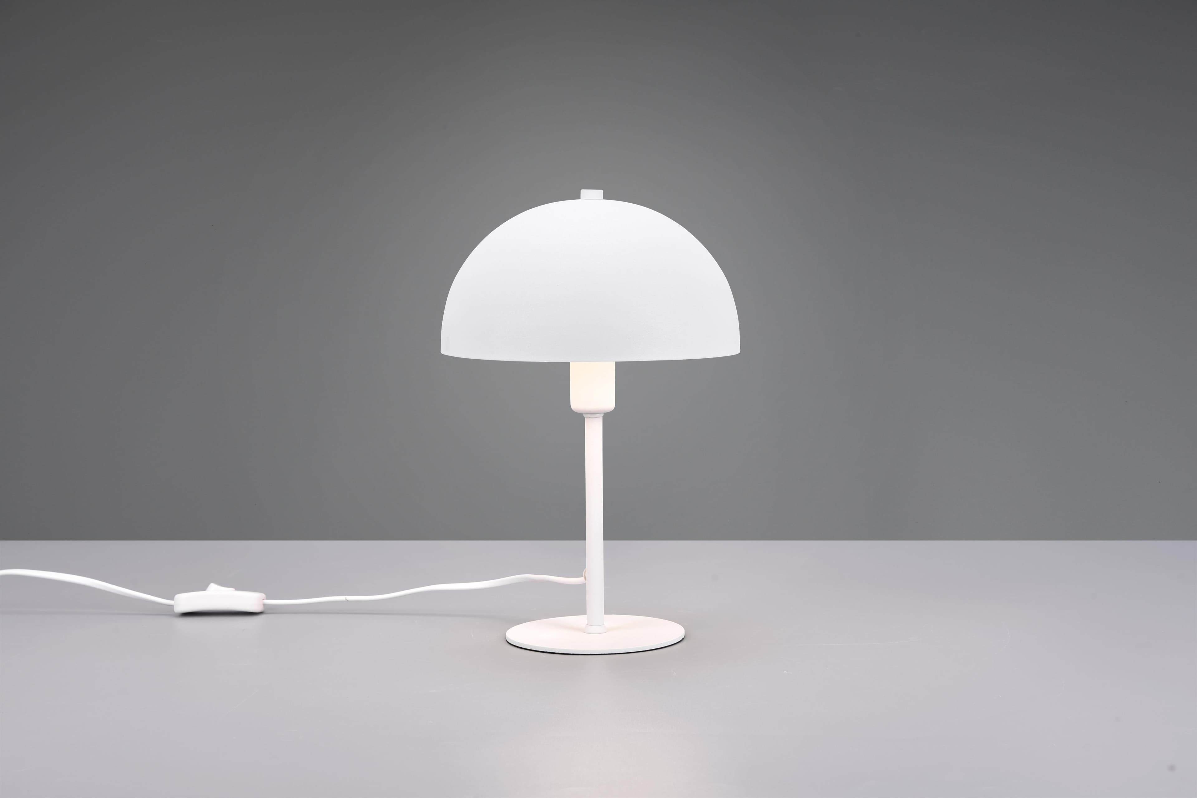 MY HOME Schreibtischlampe MANON Pilzform Weiß Matt