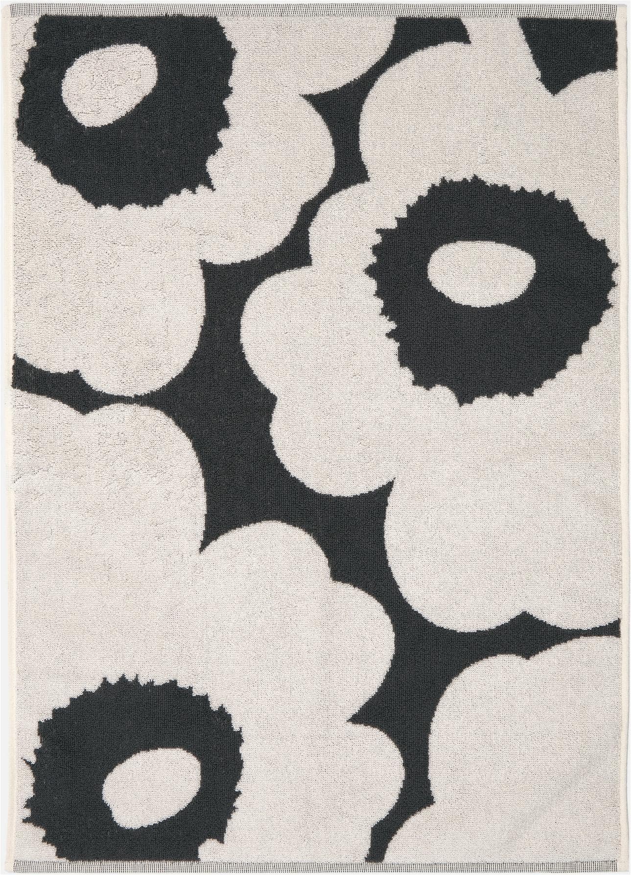 MARIMEKKO Handtuch UNIKKO Anthrazit Weiß Frottee