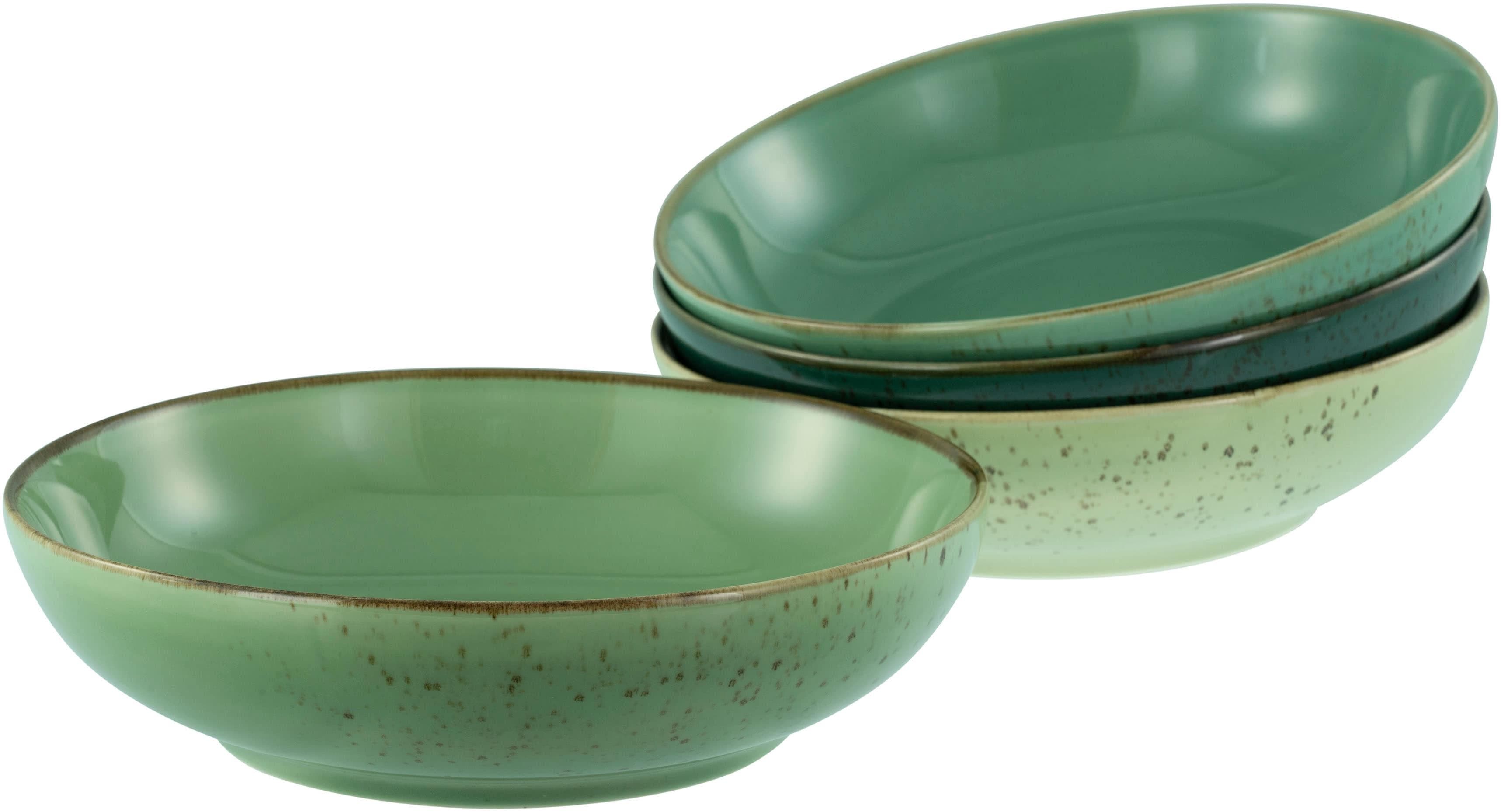 CREATABLE Poké Bowl Set 4-tlg. Grün Steinzeug Vintage