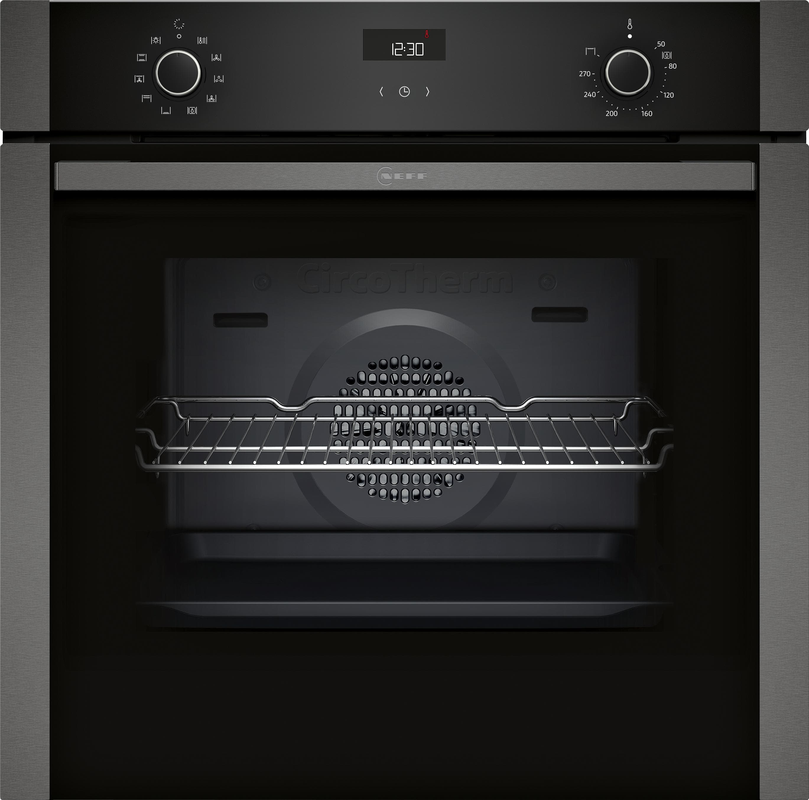 NEFF Einbaubackofen B1ACE2AG3 Grau CircoTherm®