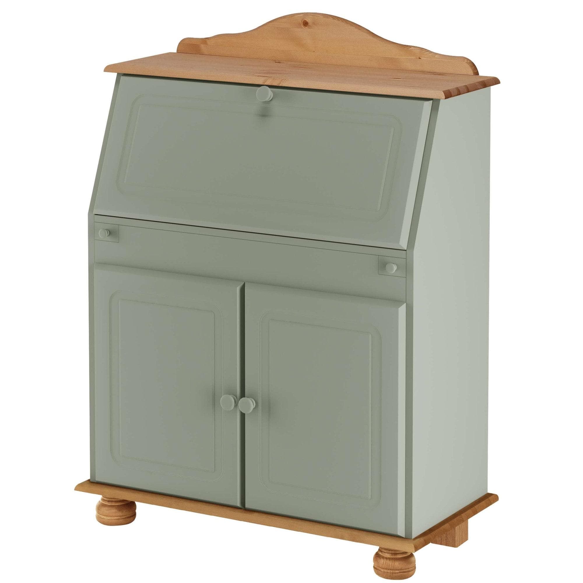 OTTO HOME Sekretär Mette Landhausstil Salbeigrün Massivholz