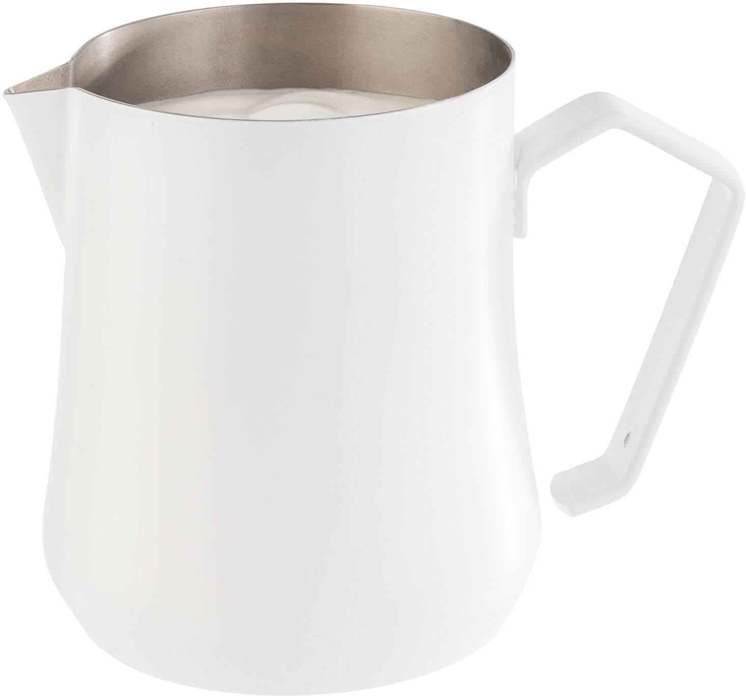 APS Milchkanne Weiß Edelstahl 18/10 Spülmaschinengeeignet