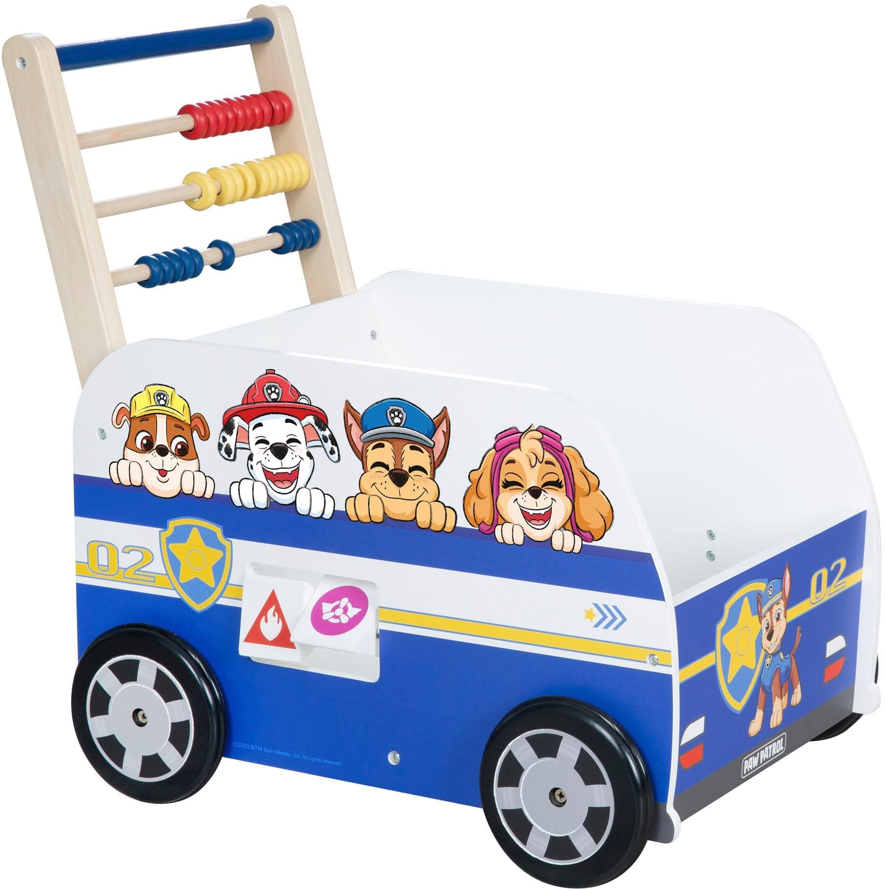ROBA Lauflernwagen Paw Patrol weiß mit Spielzeug