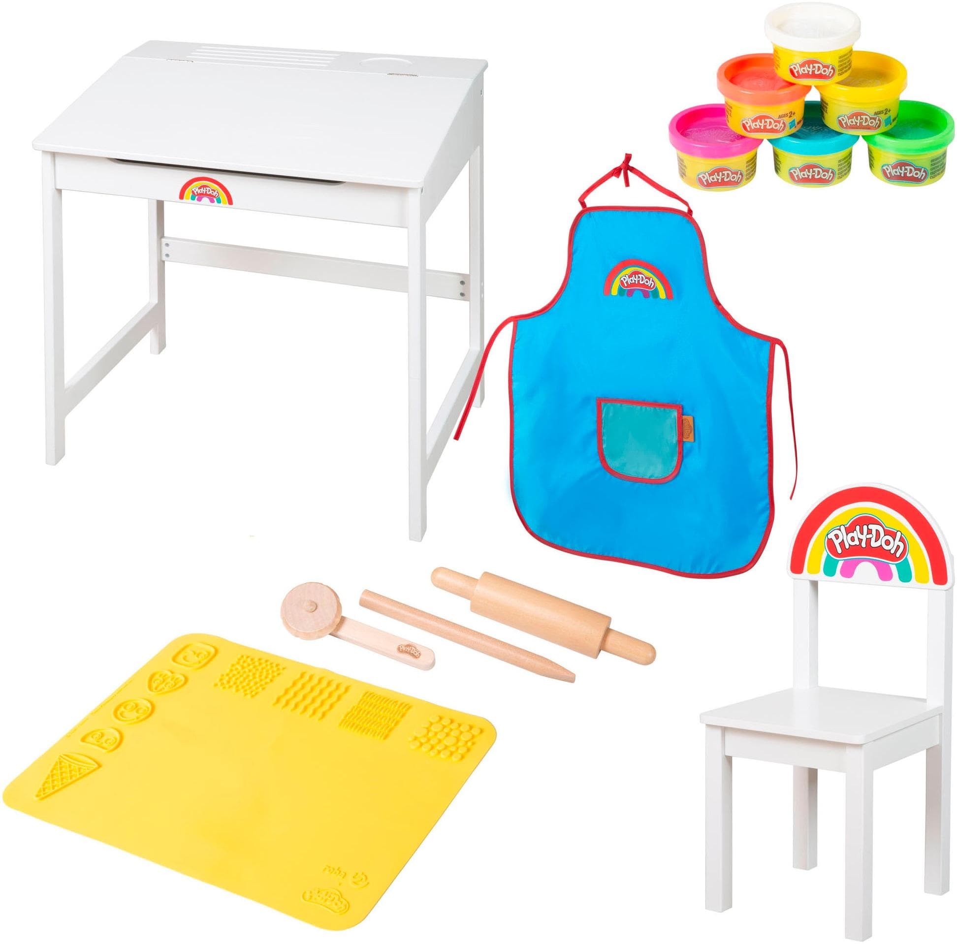 Kindersitzgruppe ROBA Play-Doh Schulpult weiß