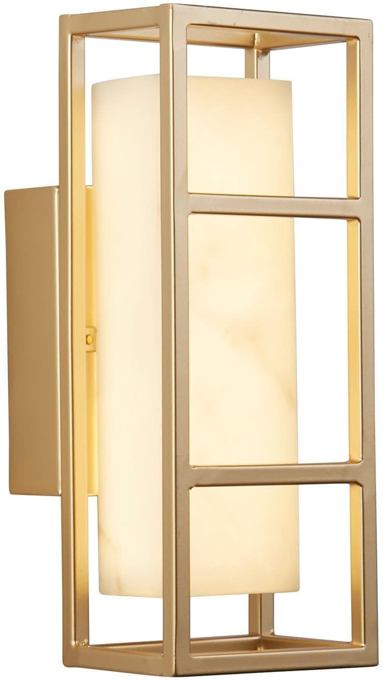LED-Wandleuchte Mirage Gold Stahl IP44