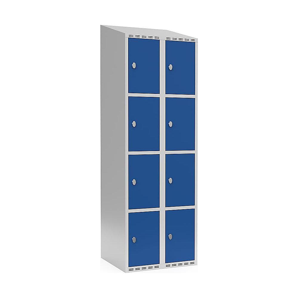 kaiserKraft Schließfachschrank Fydor 4er lichtgrau/blau