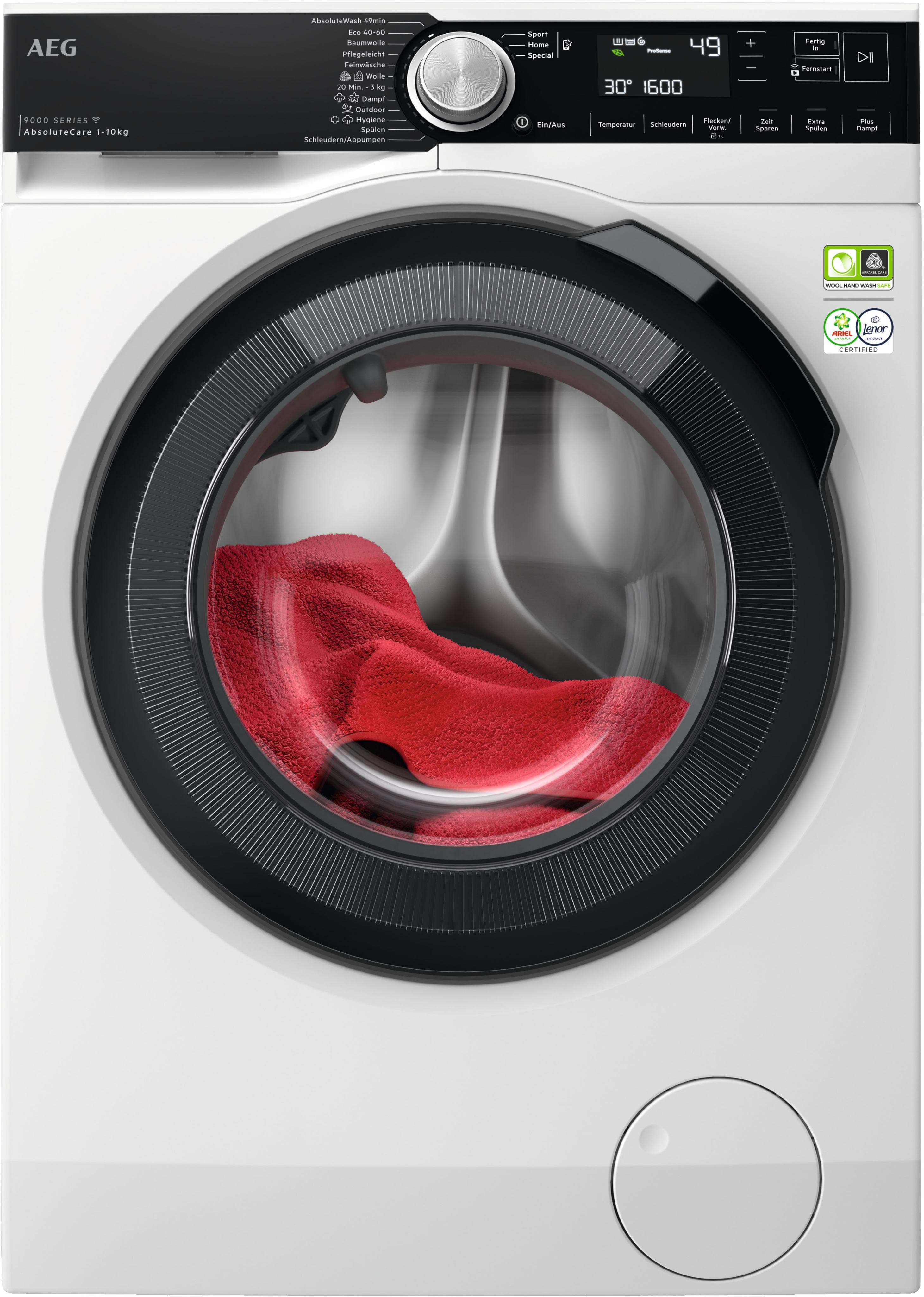 AEG Waschmaschine LR9W80600 914501216 10 kg Weiß ProSteam Dampffunktion