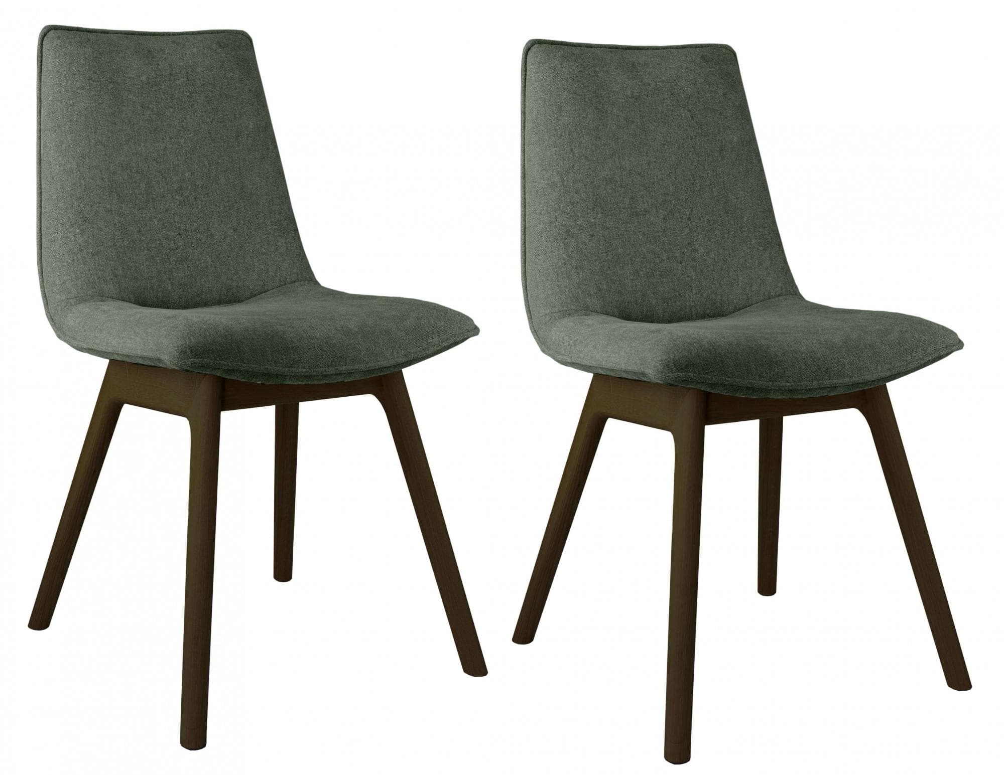 OTTO HOME Ramon 4-Fußstuhl Grün Wenge Massivholz