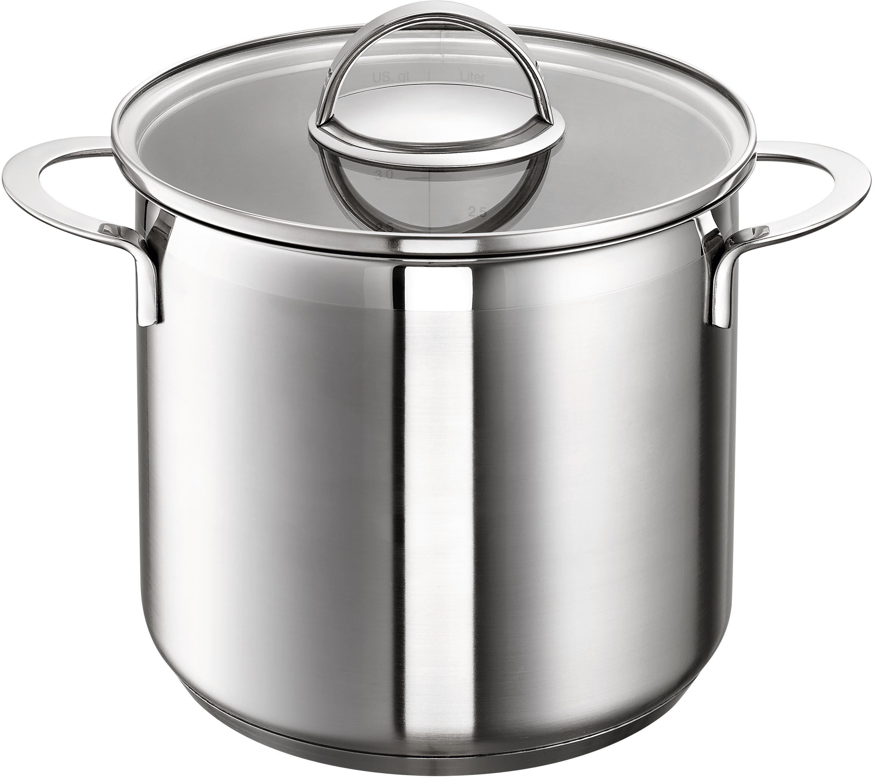 Kochtopf SCHULTE-UFER "Little Lilly" Silber Edelstahl 18 cm Induktion