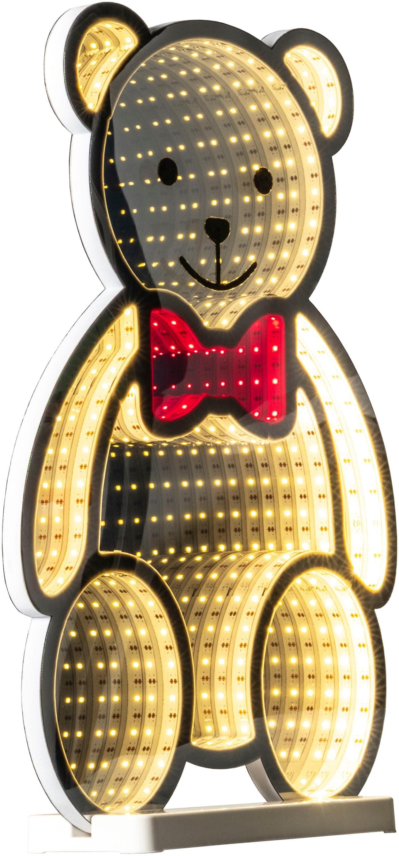 My Home LED Dekofigur Evaya, LED fest integriert, Warmweiß, Infinity Effekt, Weihnachtsdeko für Innen, beidseitig beleuchtet
