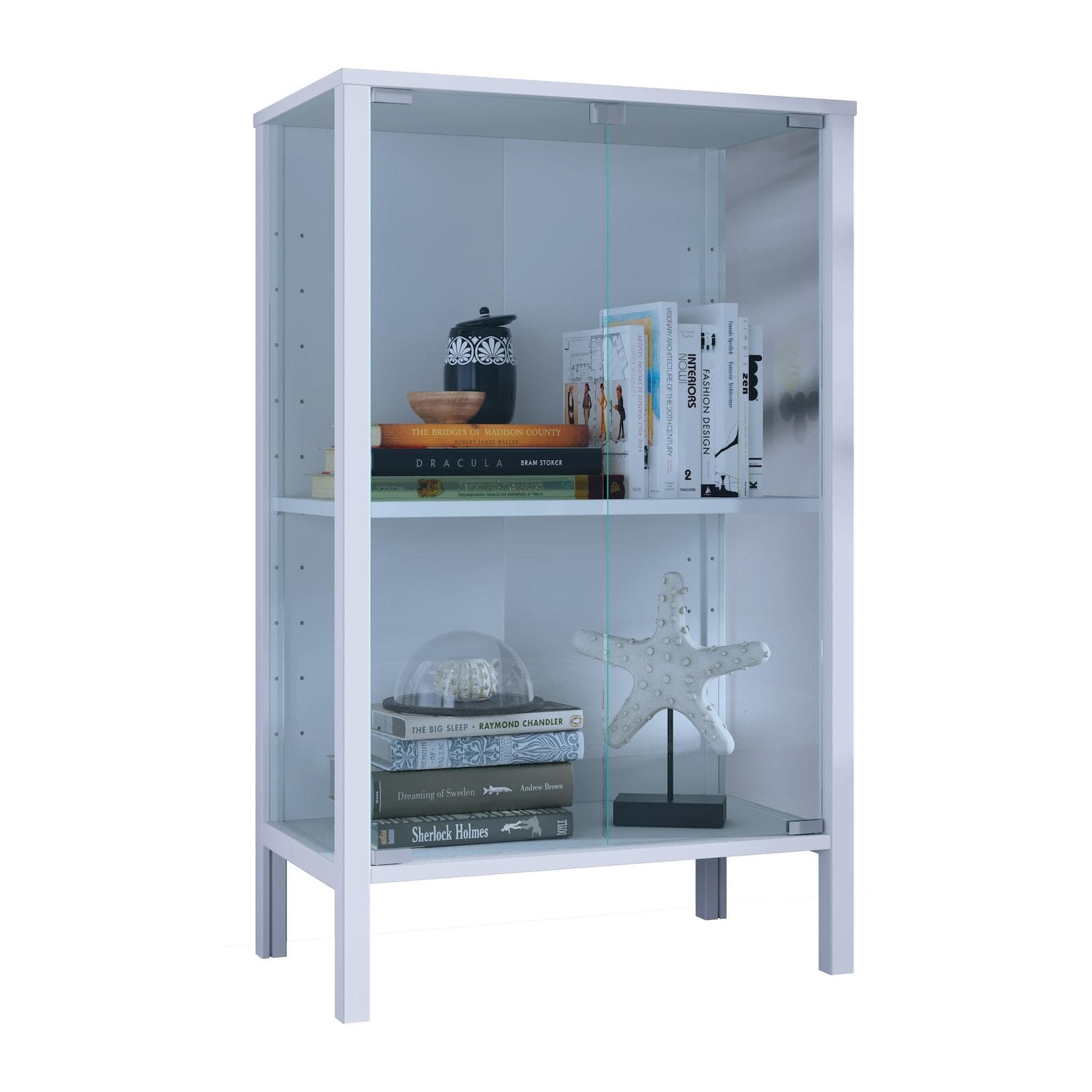 VCM Glasvitrine stehend Jensol M mit ESG-Sicherheitsglas
