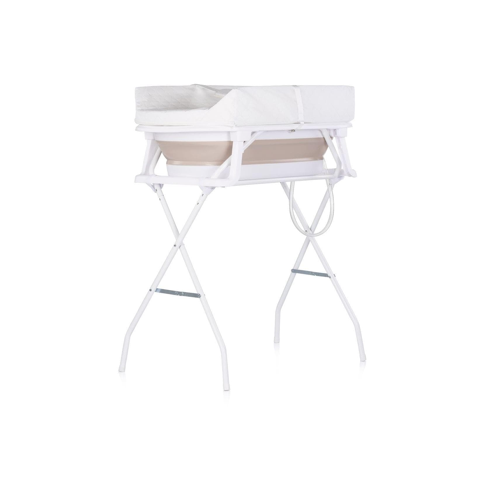 Chipolino Babywanne 2 in 1 mit Wickeltisch und Ständer beige