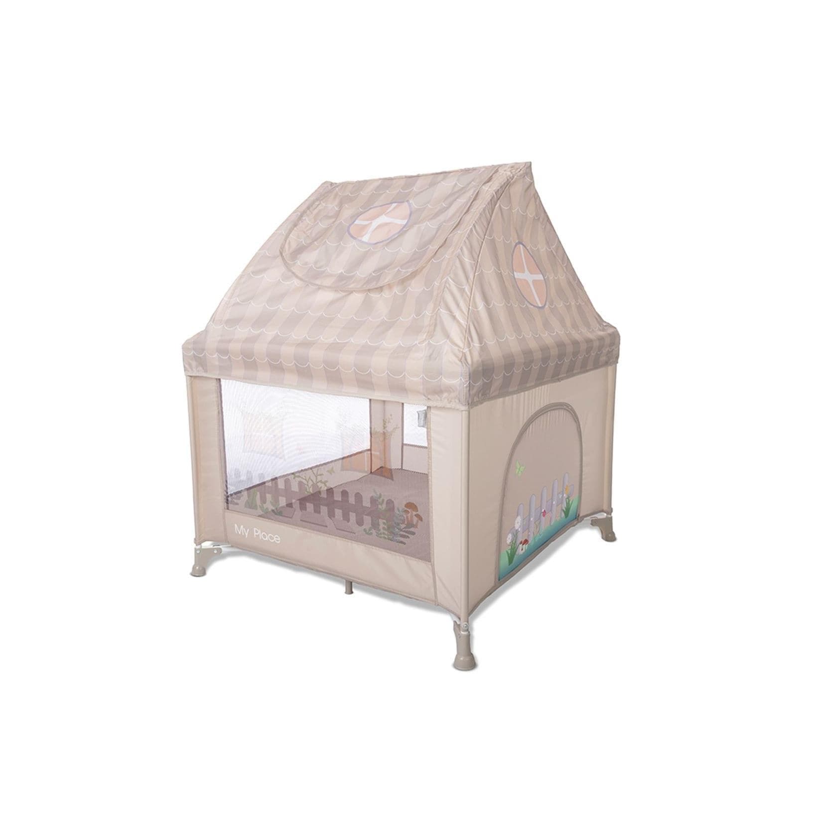 Lorelli Reisebett My Place Beige Faltbar mit Matratze und Tragetasche