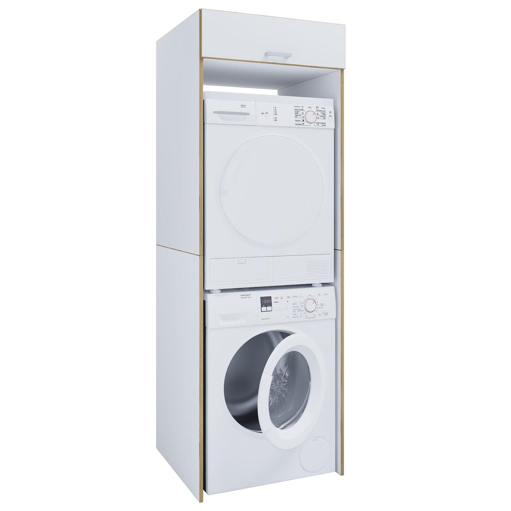 VCM Überbauschrank Waschmaschine Rislo XXL Weiß