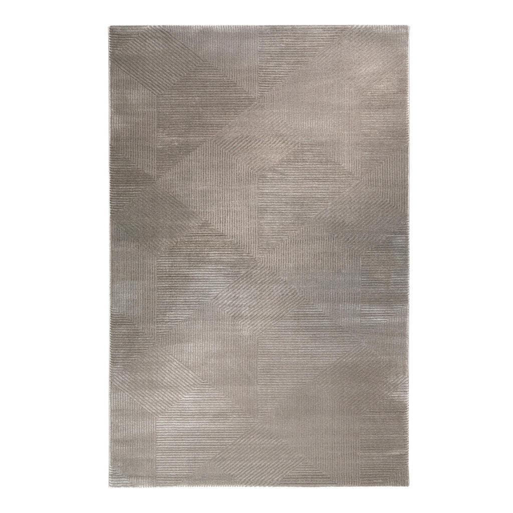 Esprit Webteppich Velvet Groove Taupe Textil Uni Rechteckig 80x150 cm