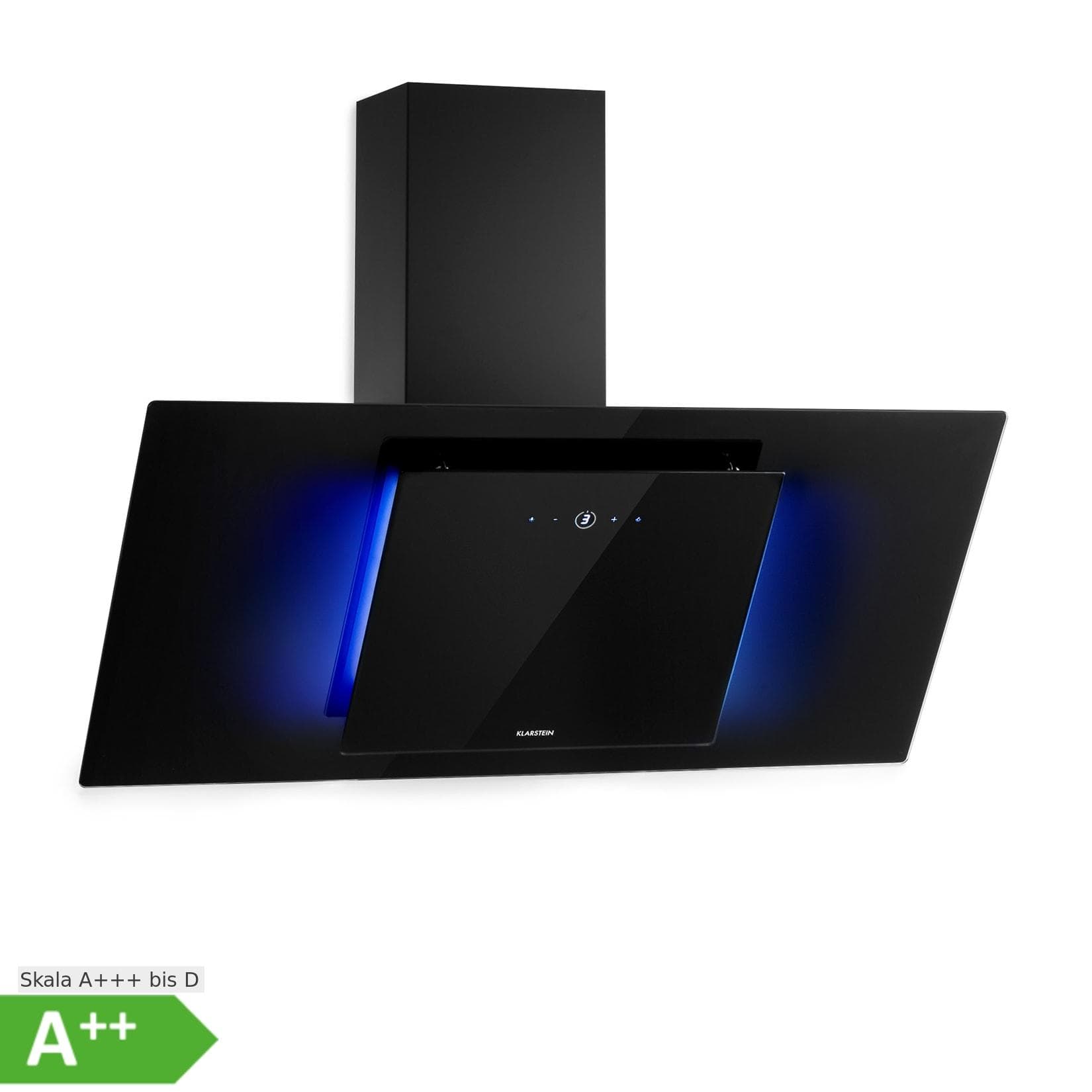 Klarstein Eleonora 90 Dunstabzugshaube 420 m³/h Touch-Panel Ambiente-Licht