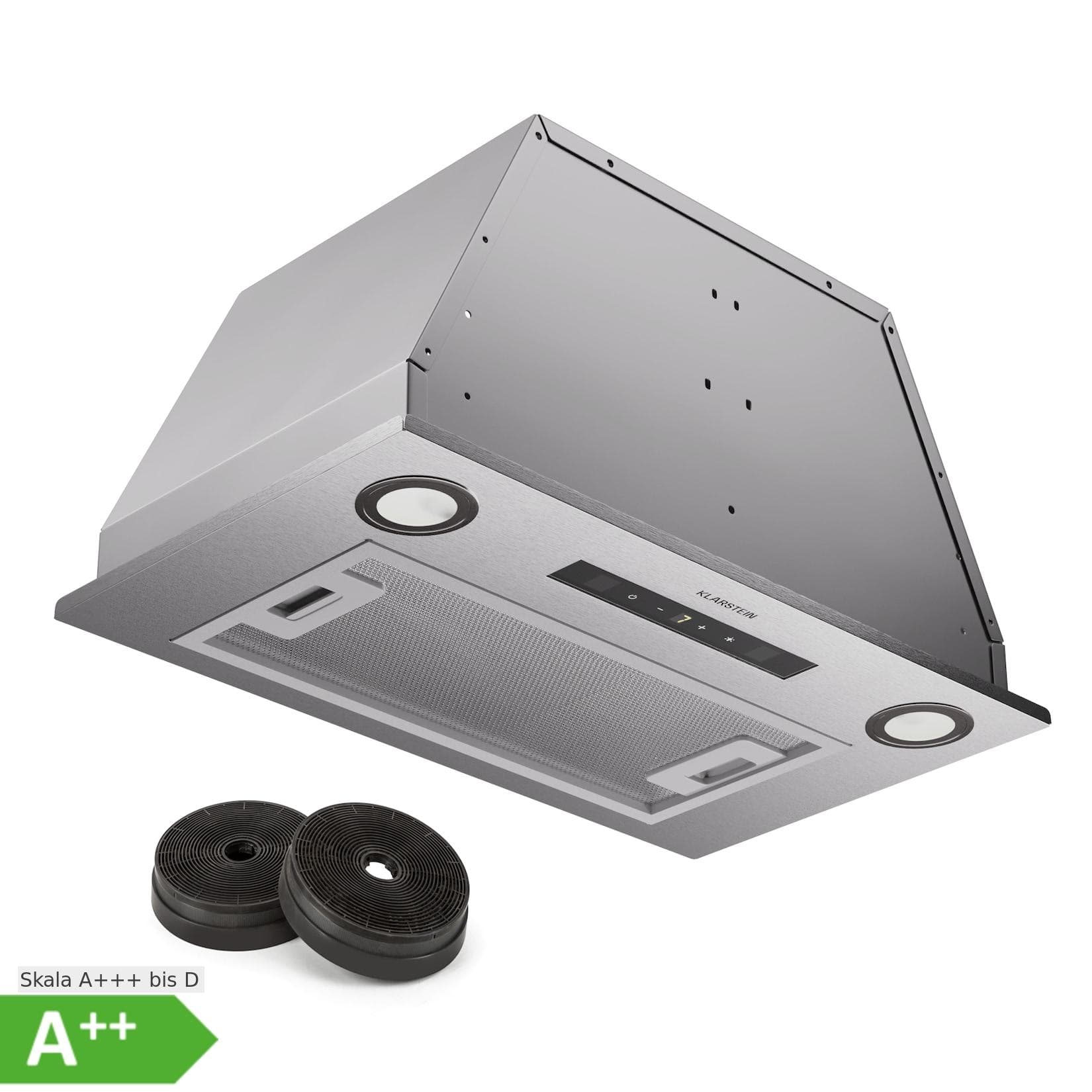Klarstein Paolo 52 Dunstabzugshaube Einbau 52 cm LED Touch A++ Edelstahl