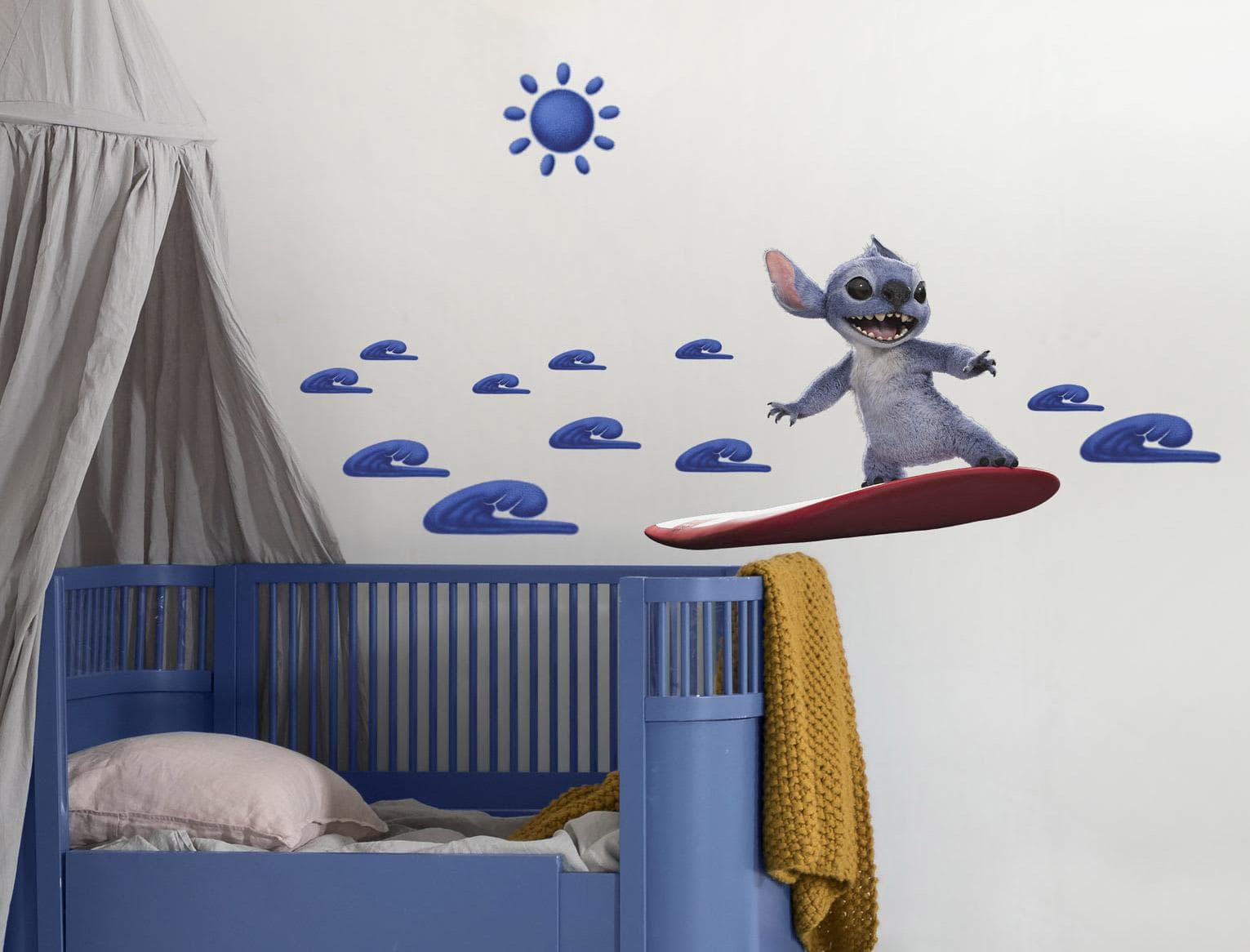 Komar Wandtattoo Disney Stitch Blau