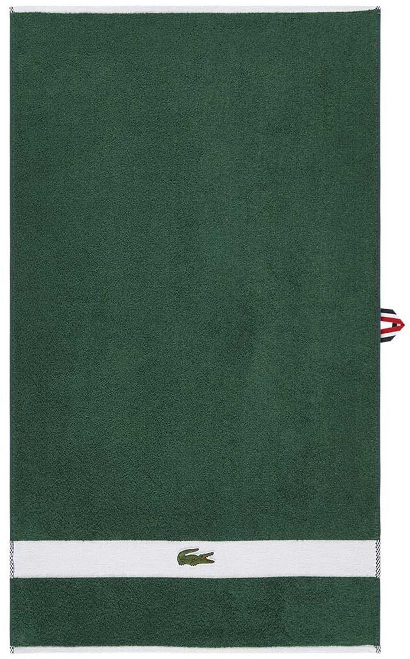 LACOSTE Handtuch LCASUAL Grün Frottier Baumwolle