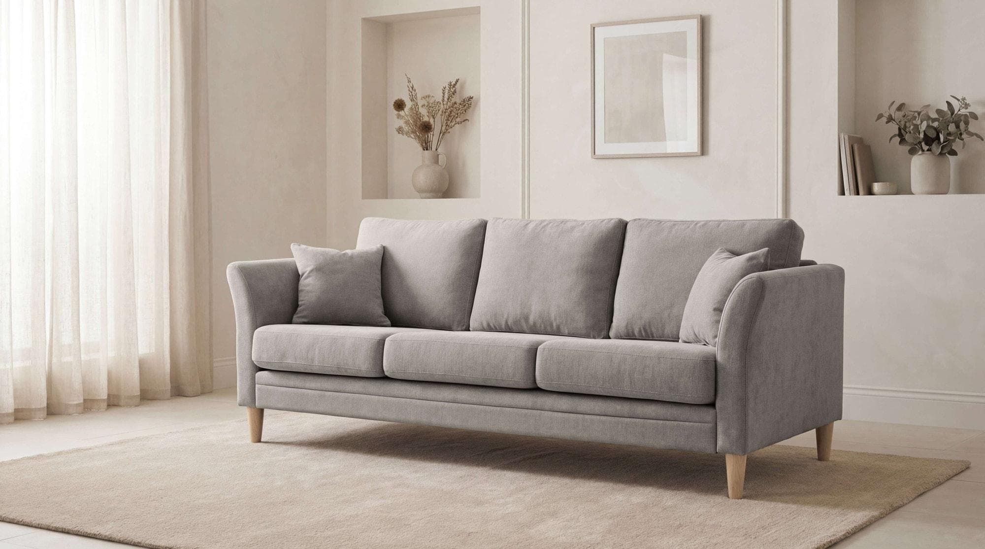 Home Affaire Arellano 3-Sitzer Sofa Chenille Latte
