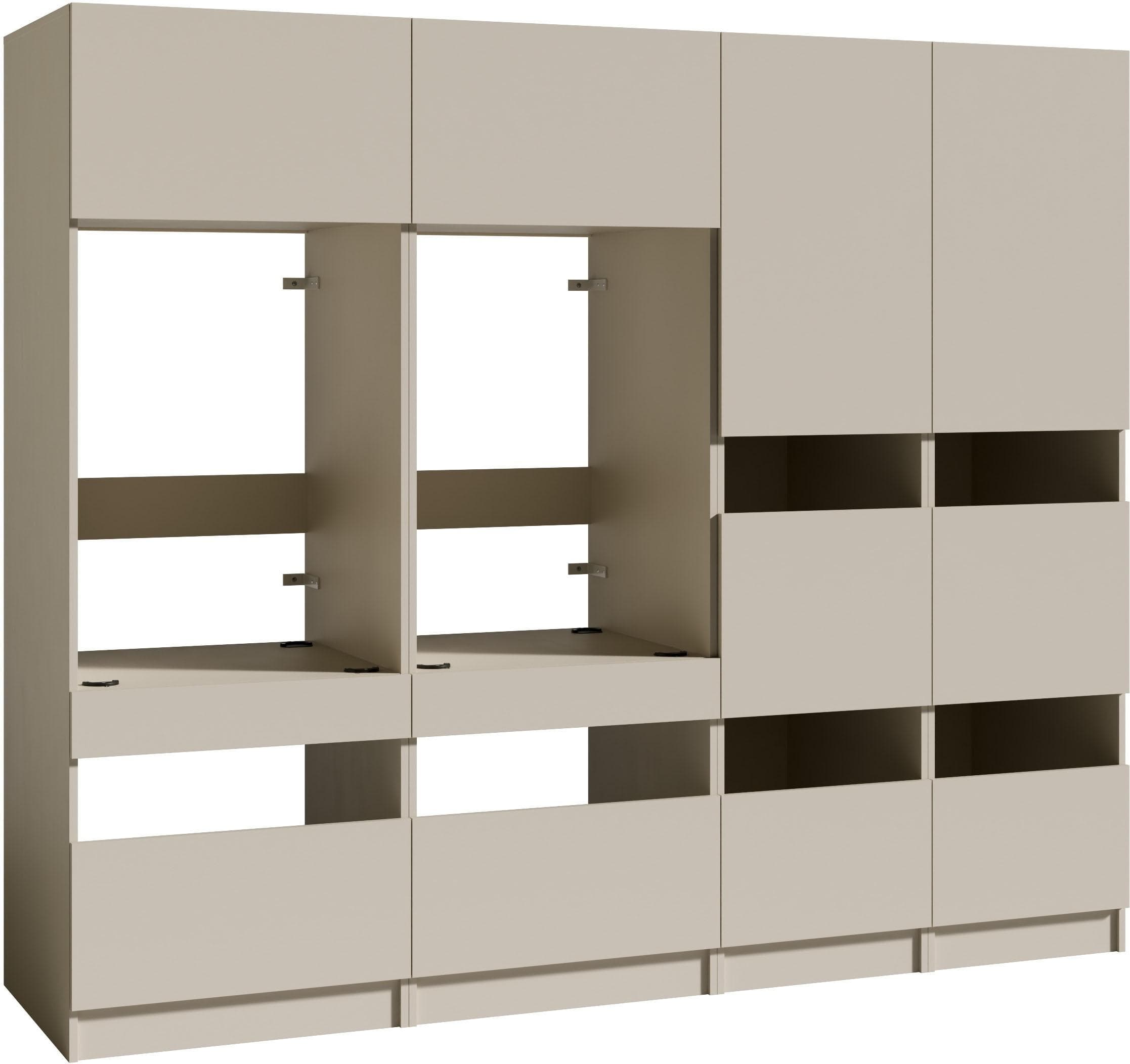 BALCULINA Mehrzweckschrank-Set kaschmirfarben mit Metallfüßen