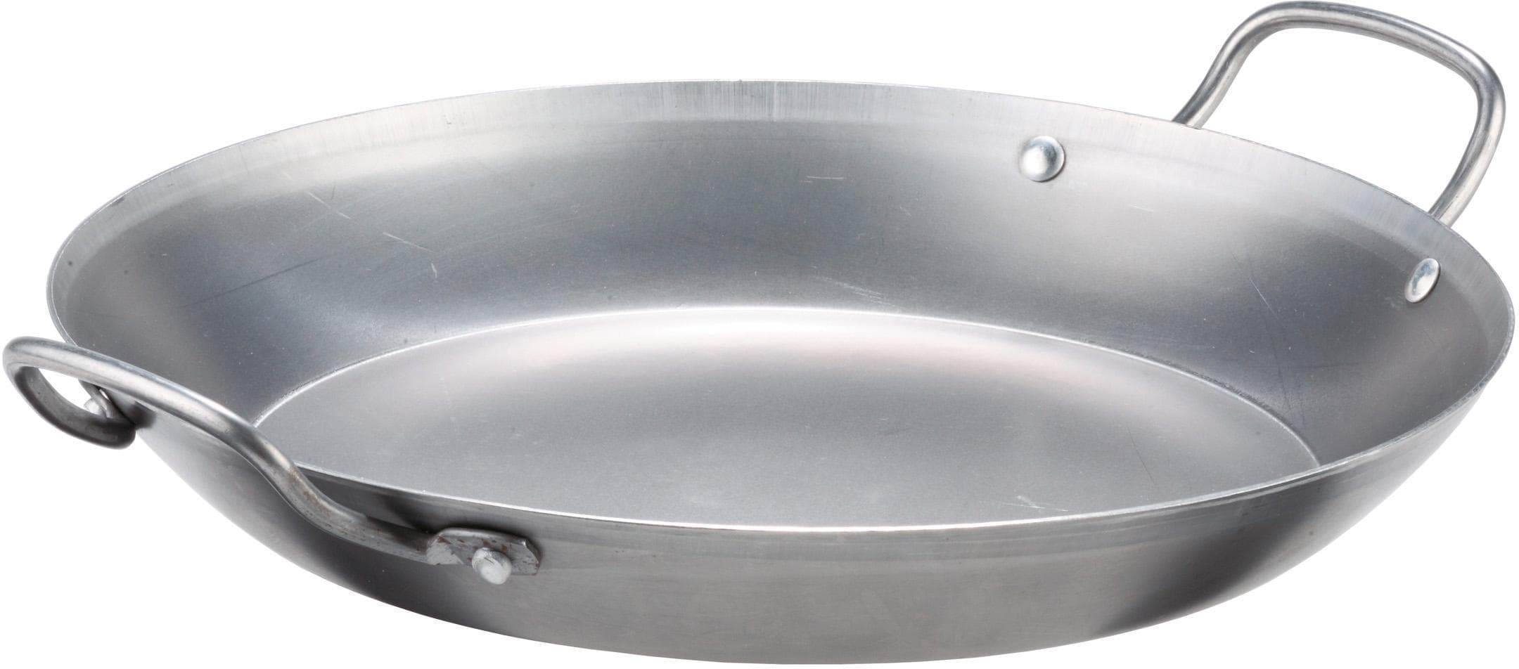 GSW Paellapfanne Lyoner Silber 40cm Eisen Induktion