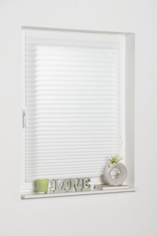 K-Home Plissee Como Weiß 100% Polyester