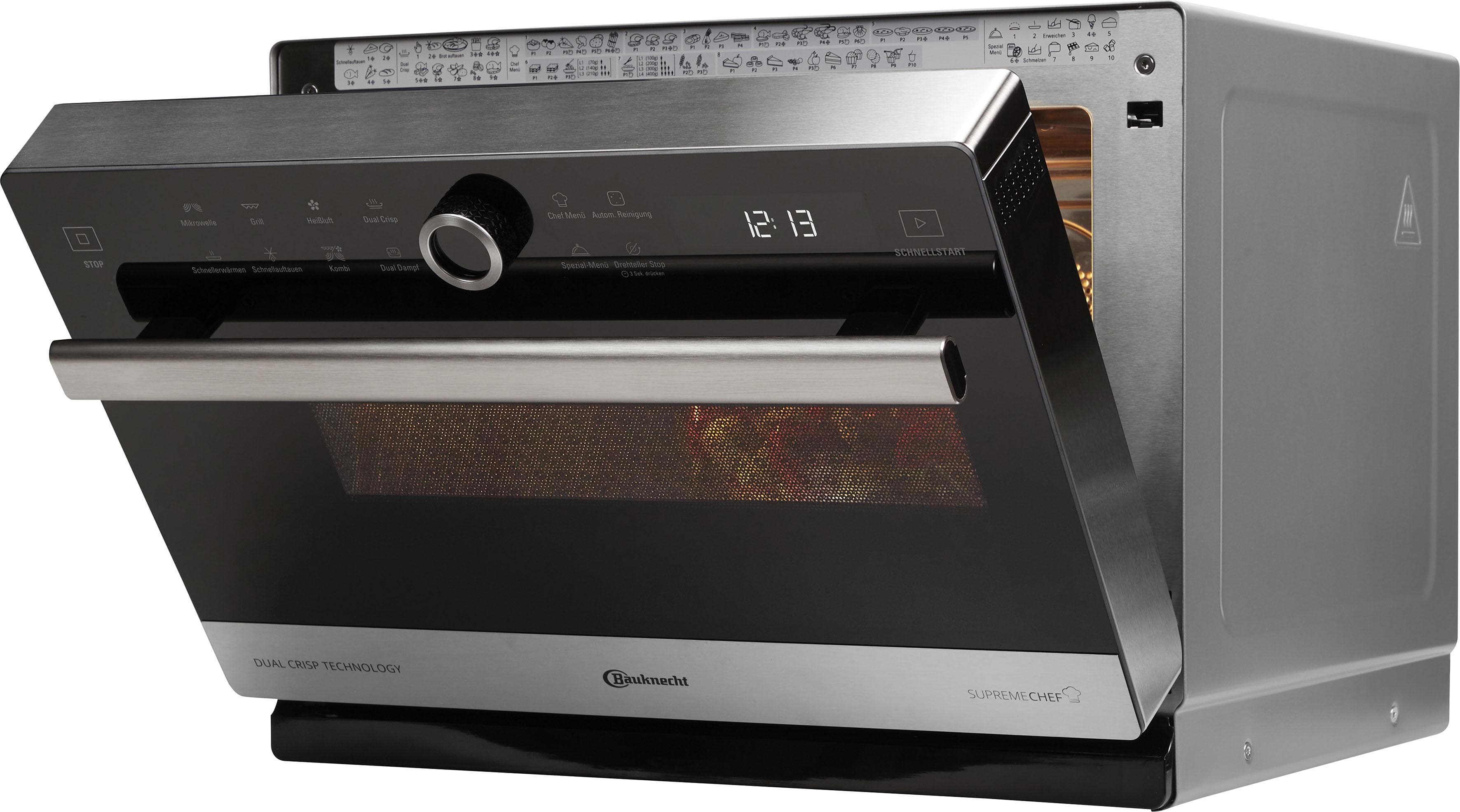 BAUKNECHT Mikrowelle MW 3391 SX Silber 5in1 Multifunktionsmikrowelle