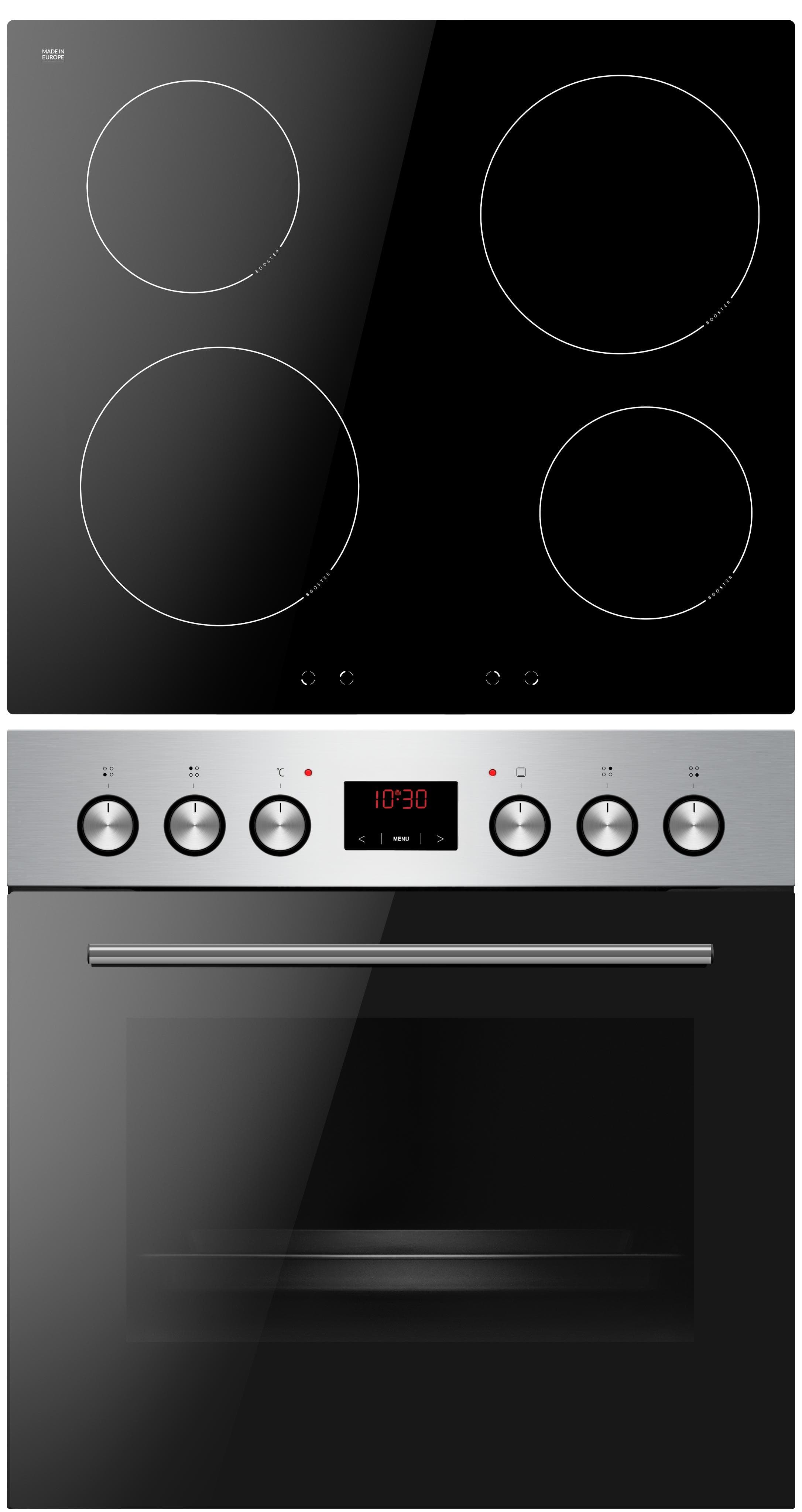 AMICA Induktions Herd-Set EHI 935 333 E Edelstahl A