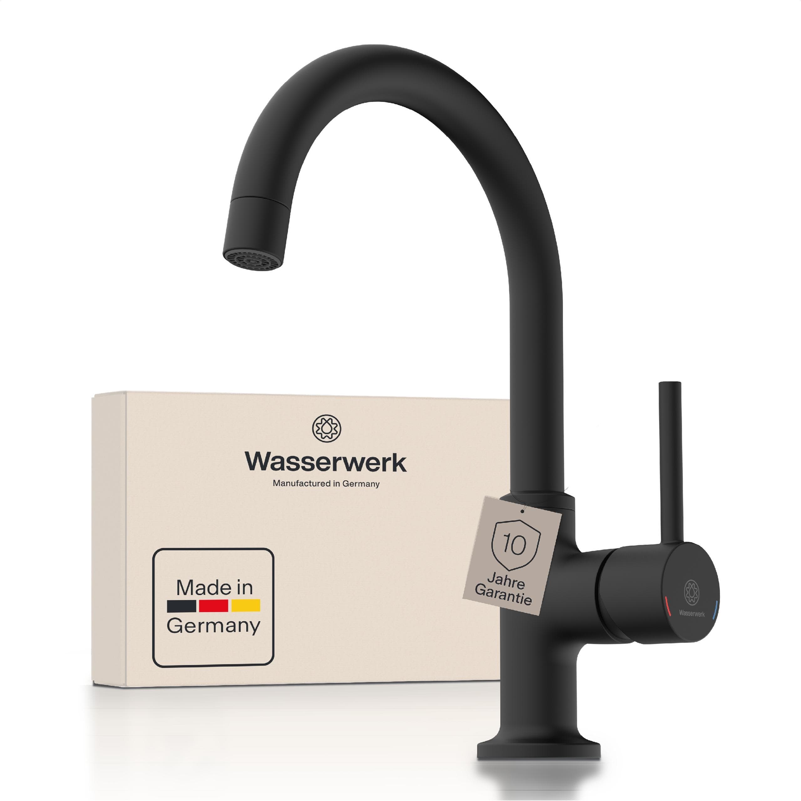 WASSERWERK Waschtischarmatur WT 14 360° schwenkbar geräuscharm