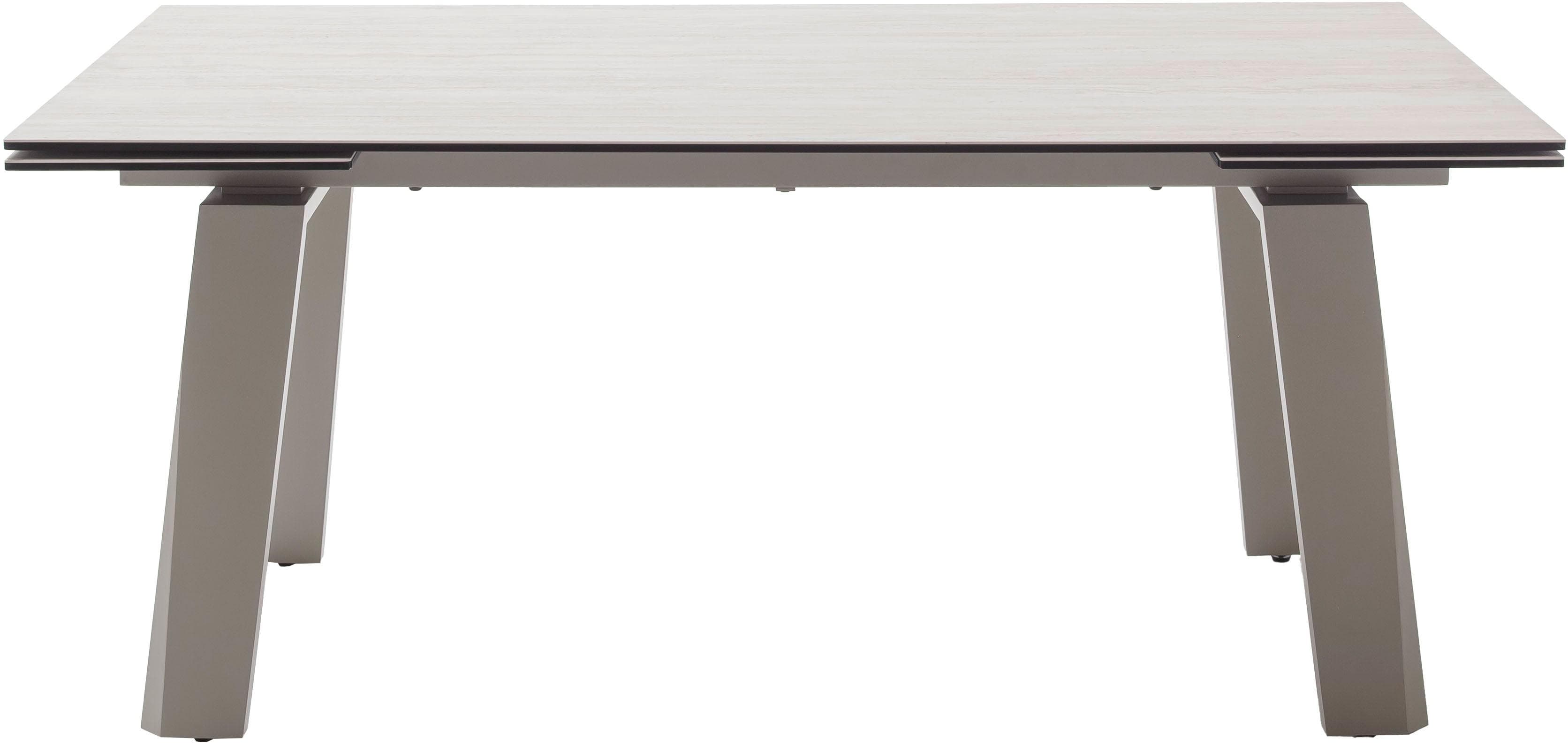 MCA furniture Esstisch Kalamata Ausziehbar Beige Marmoriert