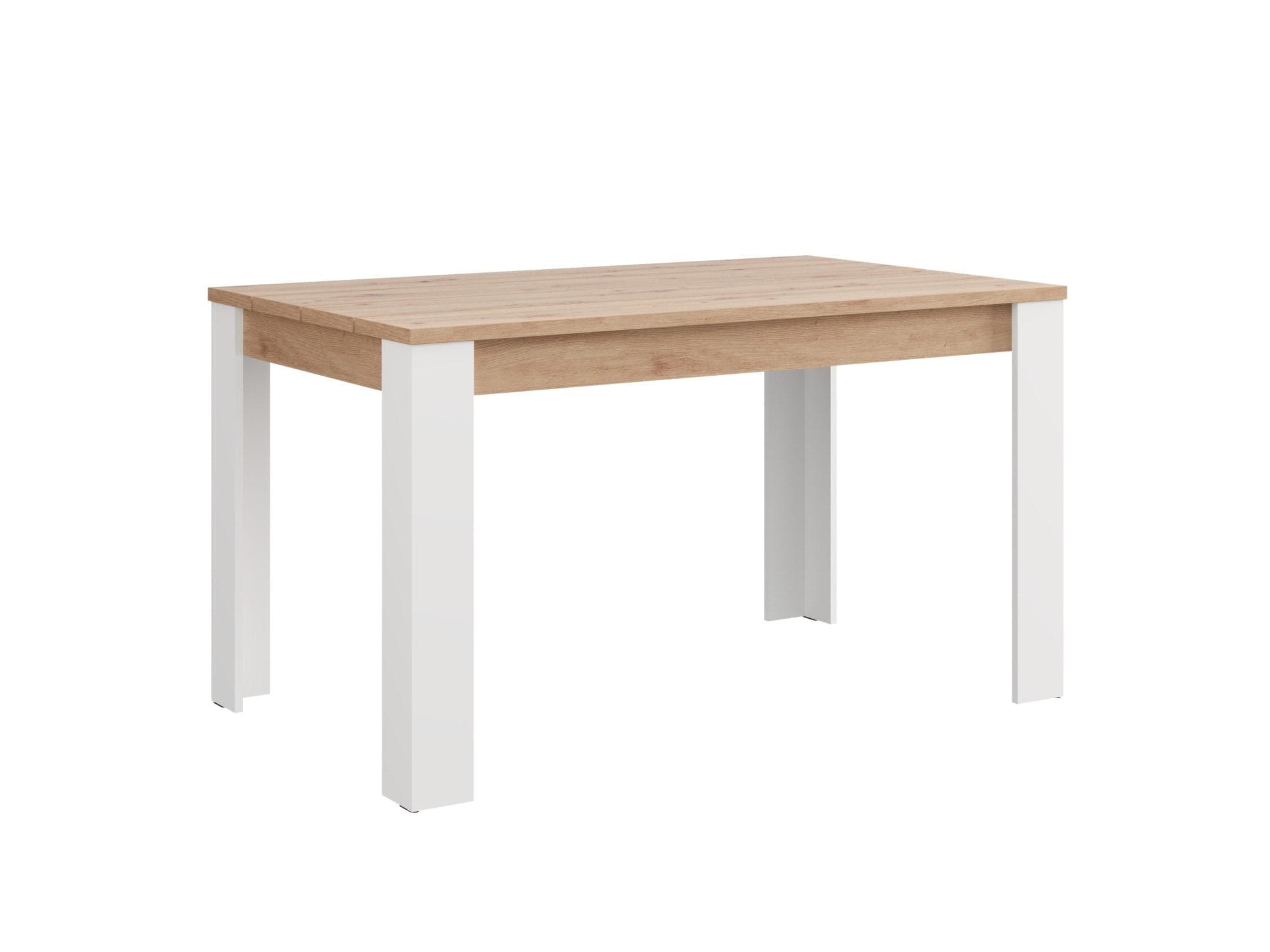 HOME AFFAIRE Spoleto Esstisch Weiß Eiche 135 cm