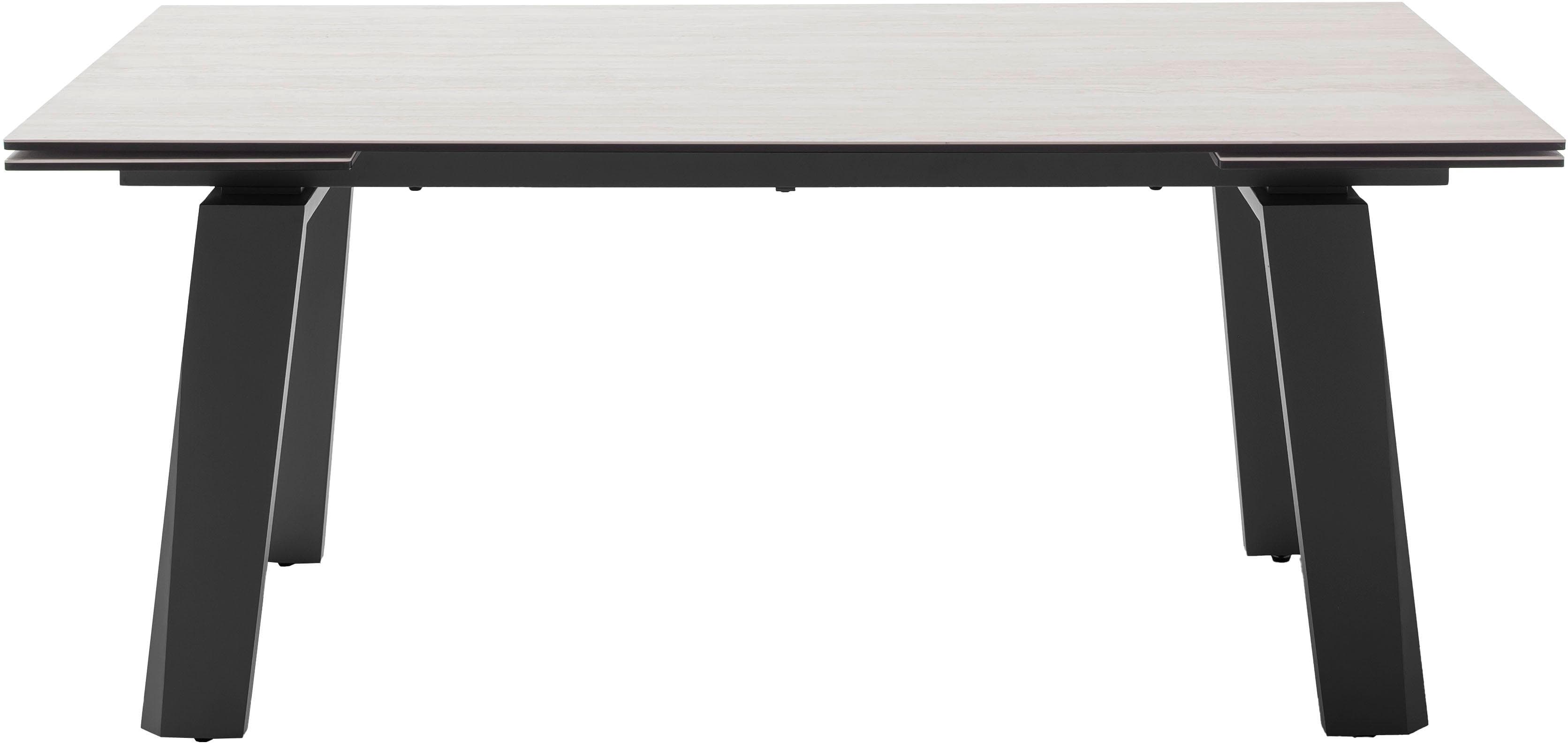 MCA furniture Esstisch Kalamata beige marmoriert ausziehbar