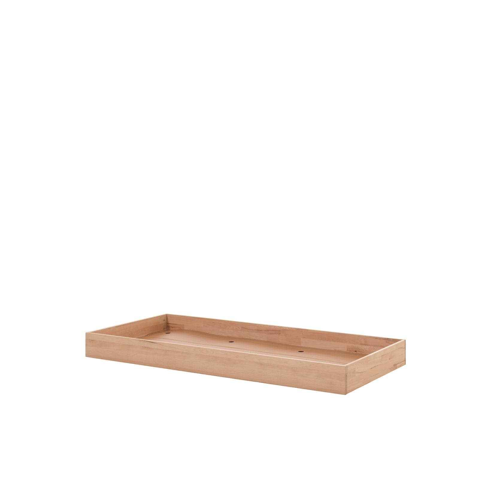 VIPACK Bettschubkasten Buche Natur Massivholz mit Rollen