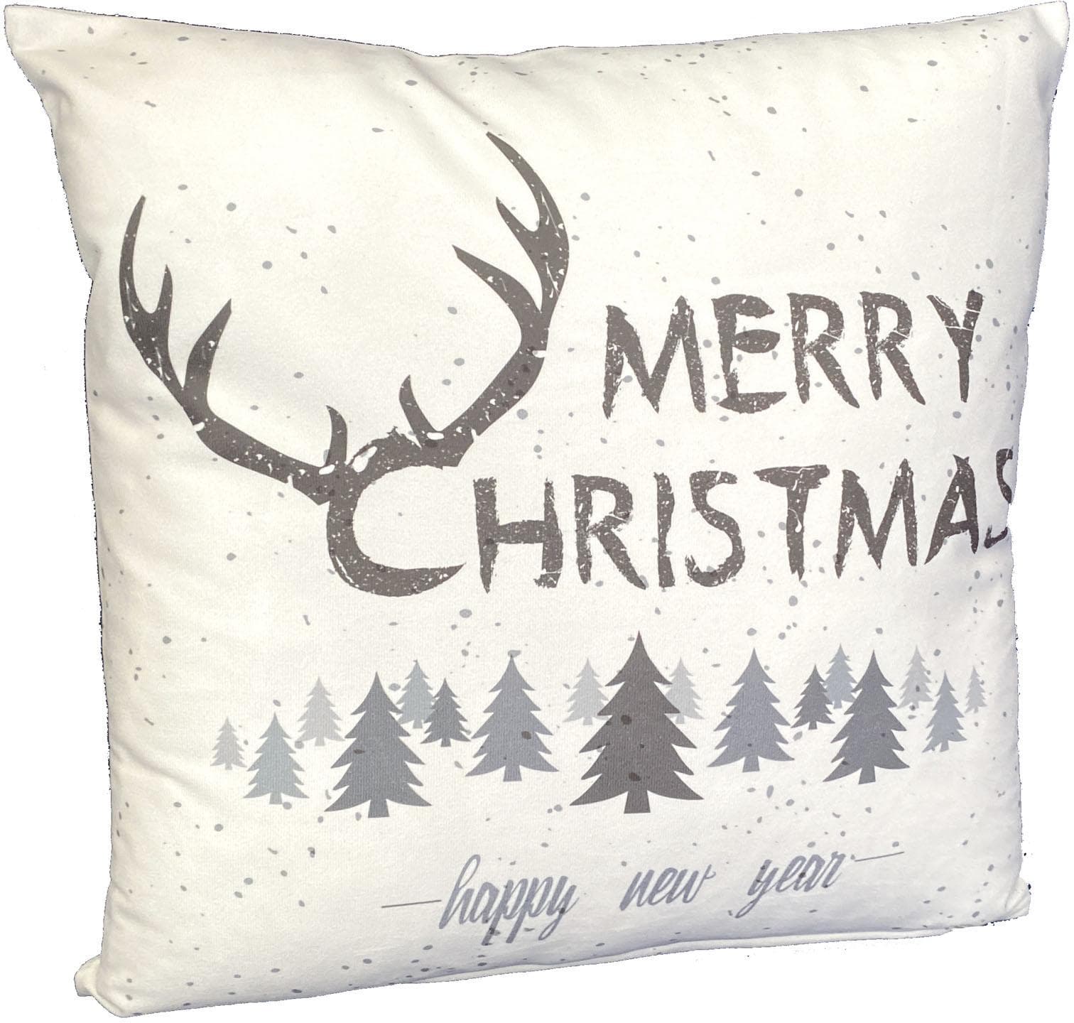 Weckbrodt Kissenhülle Merry Christmas Bunt 40x40 cm Polyester
